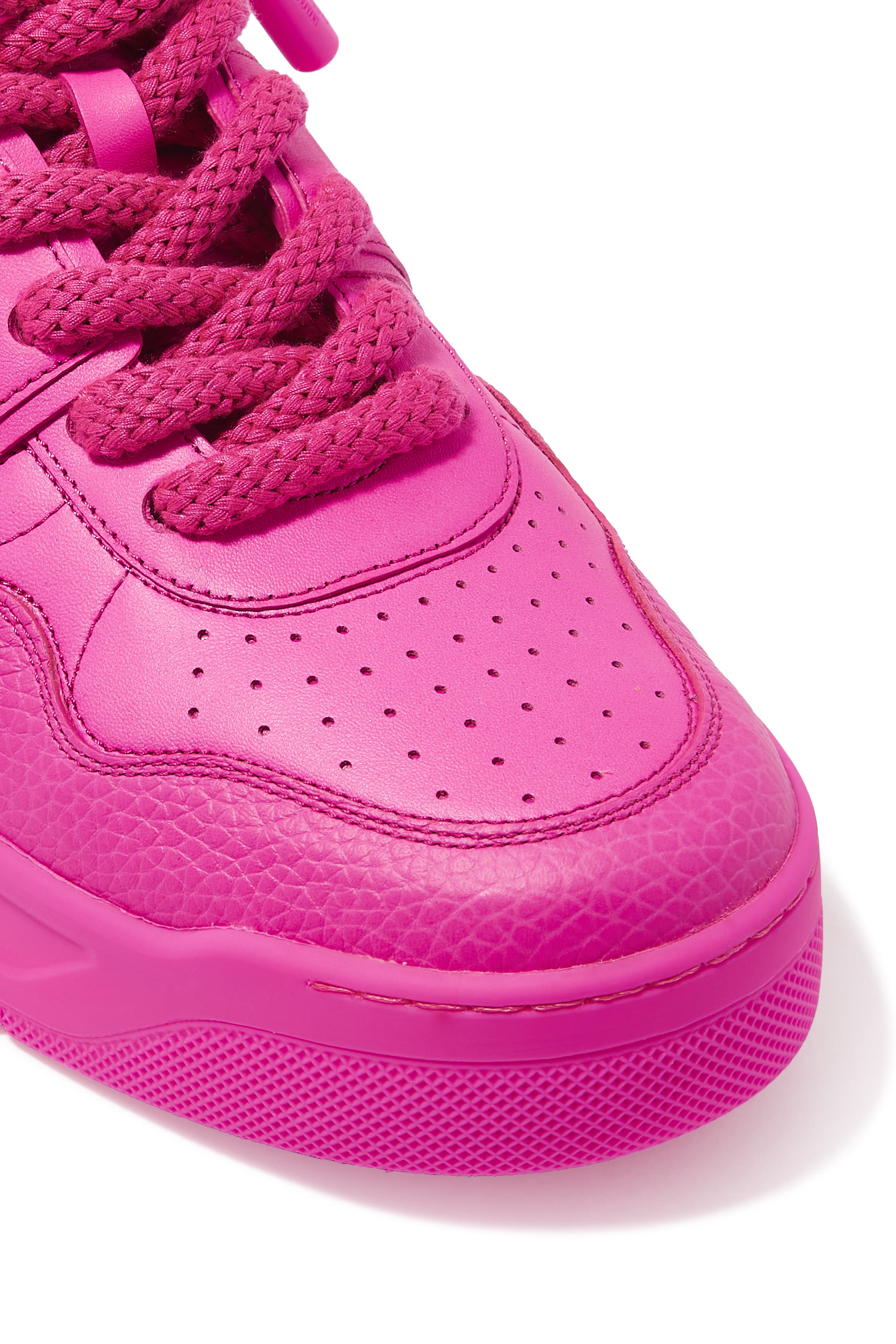 One Stud Low-Top Leather Sneakers