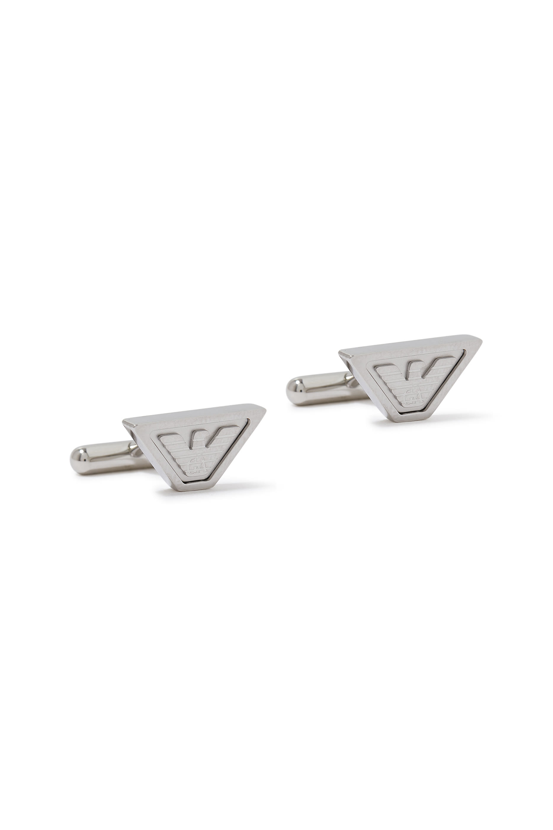 Eagle Logo Cufflinks, Stainless Steel