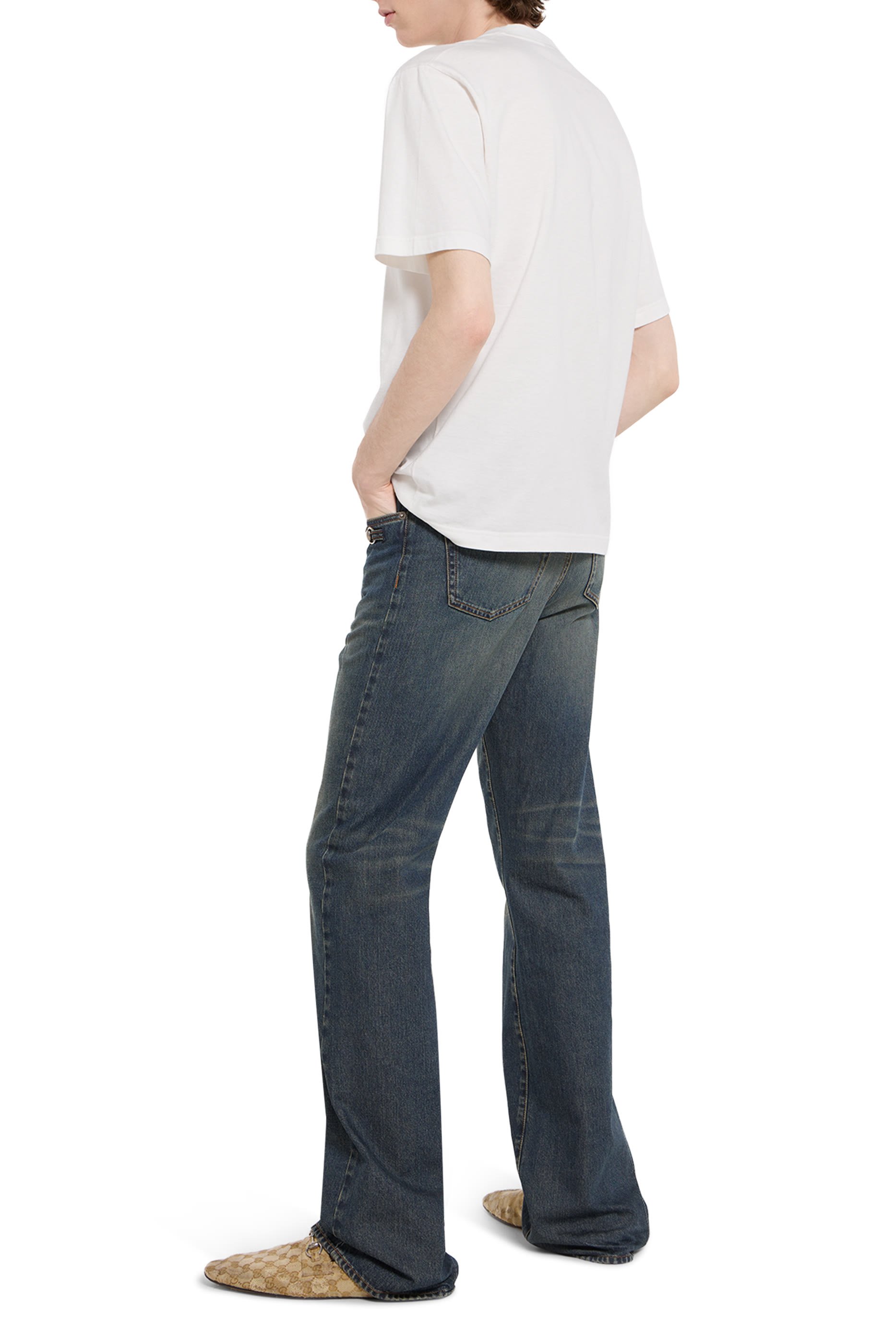  Silk Blend Jersey T-shirt with Print