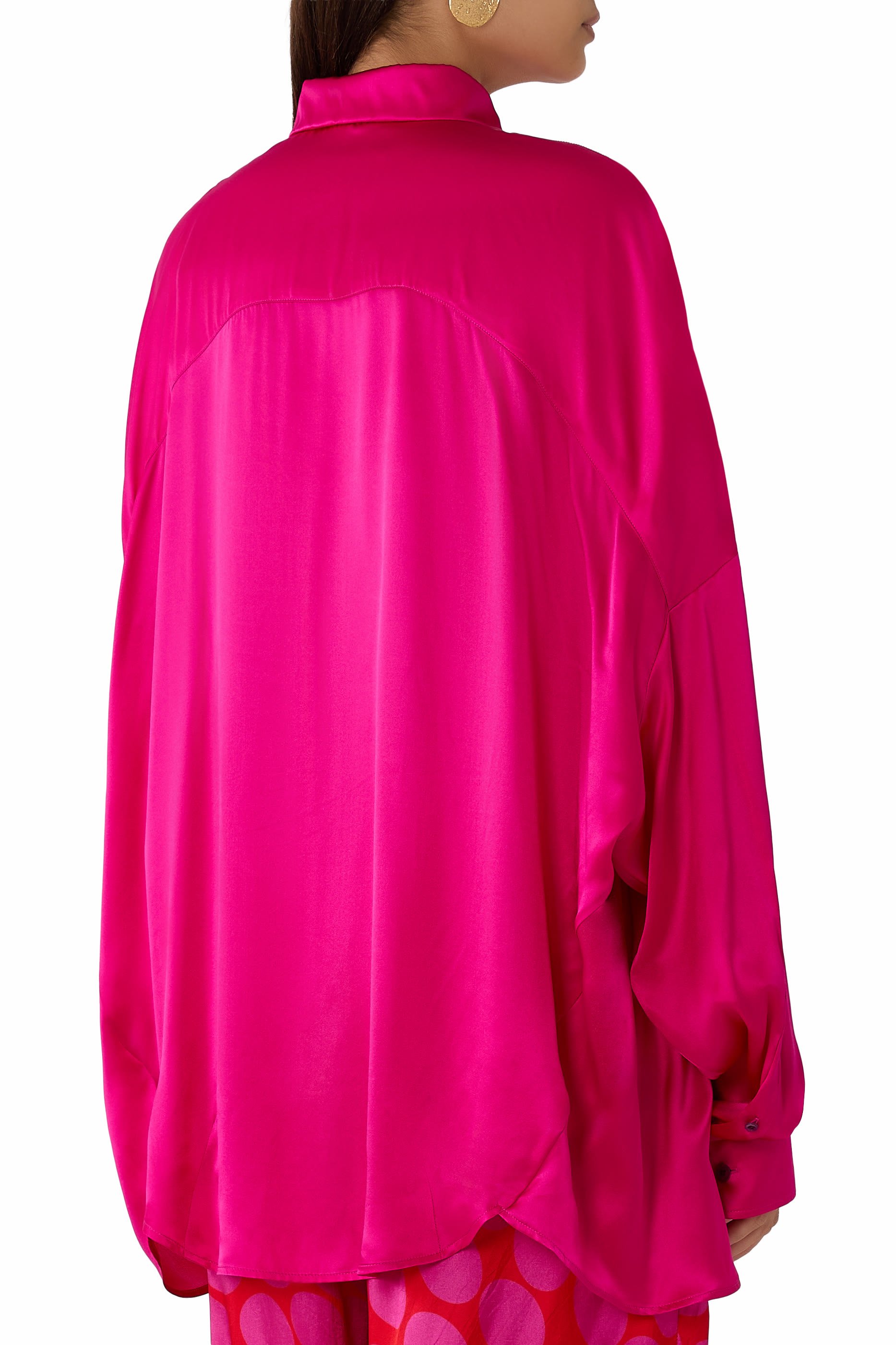Oversized Casia Silk Shirt