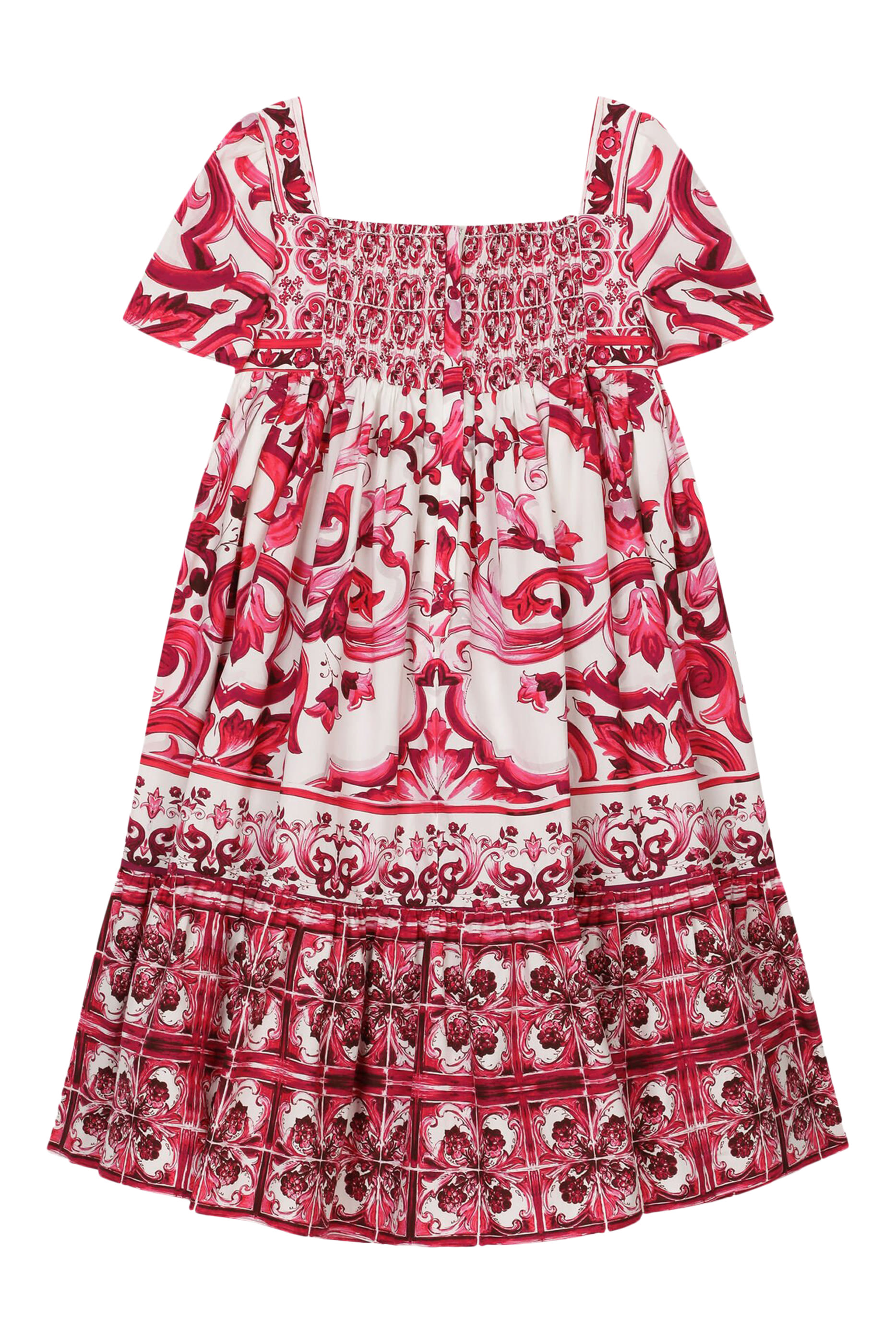 Kids Majolica Print Cotton Dress