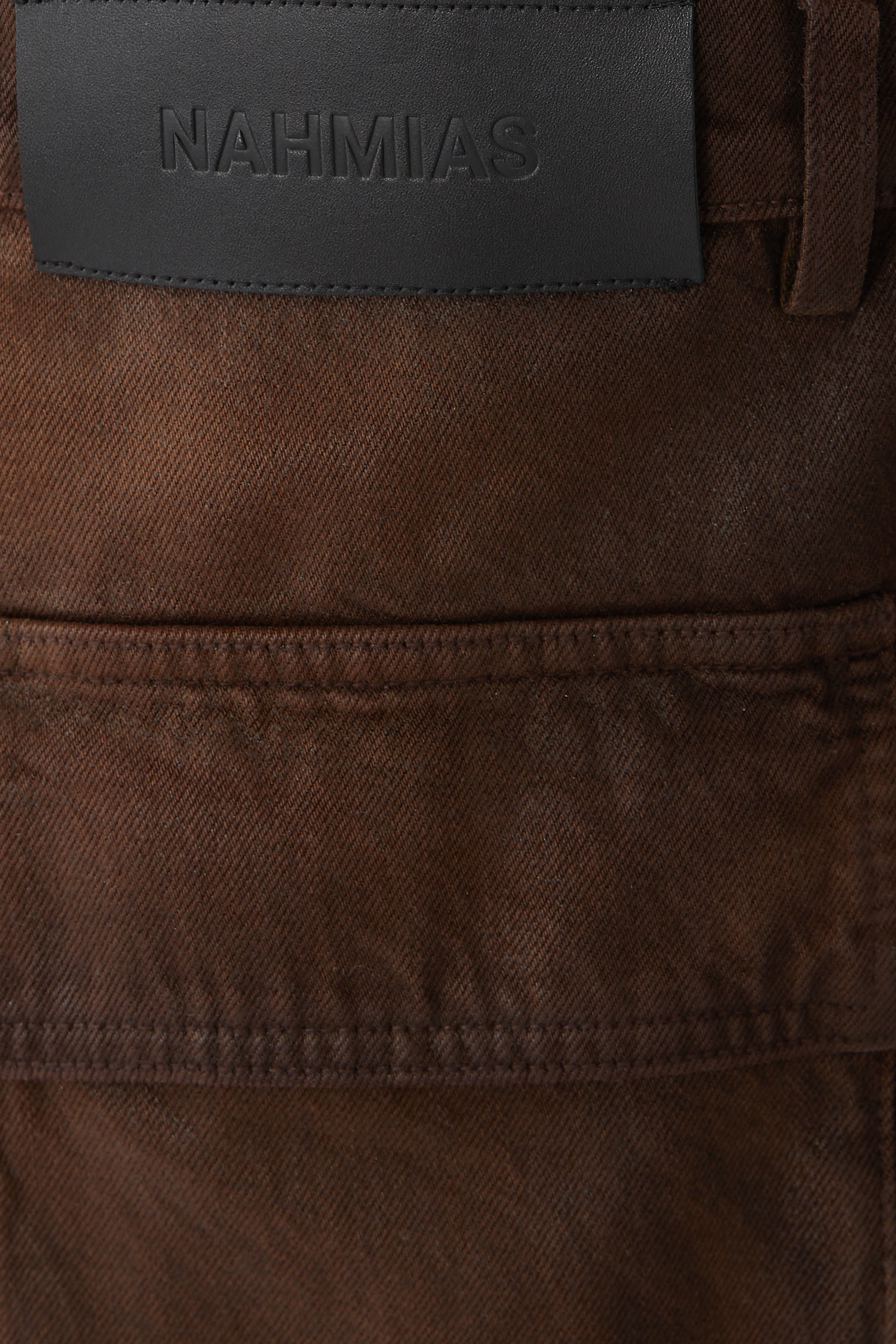 Waxed Denim Logo Cargo Pant