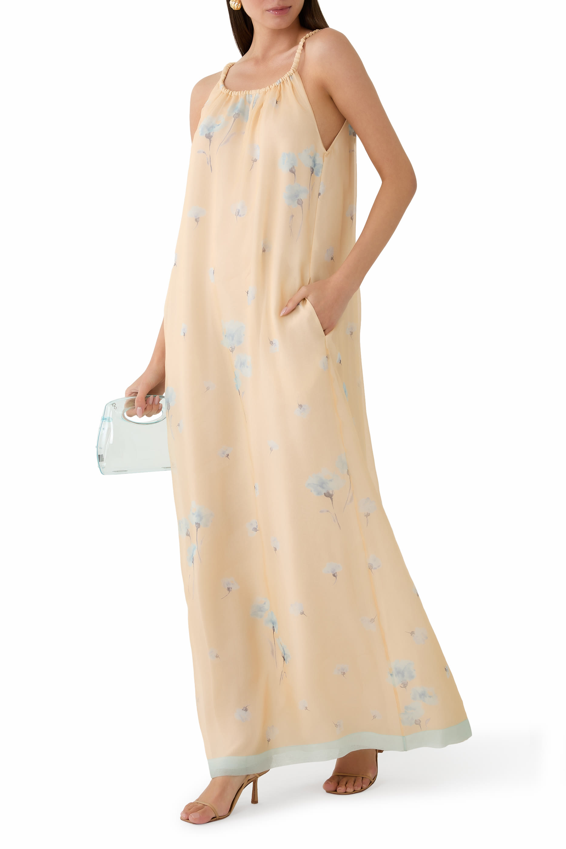 Silk Organza Long Dress