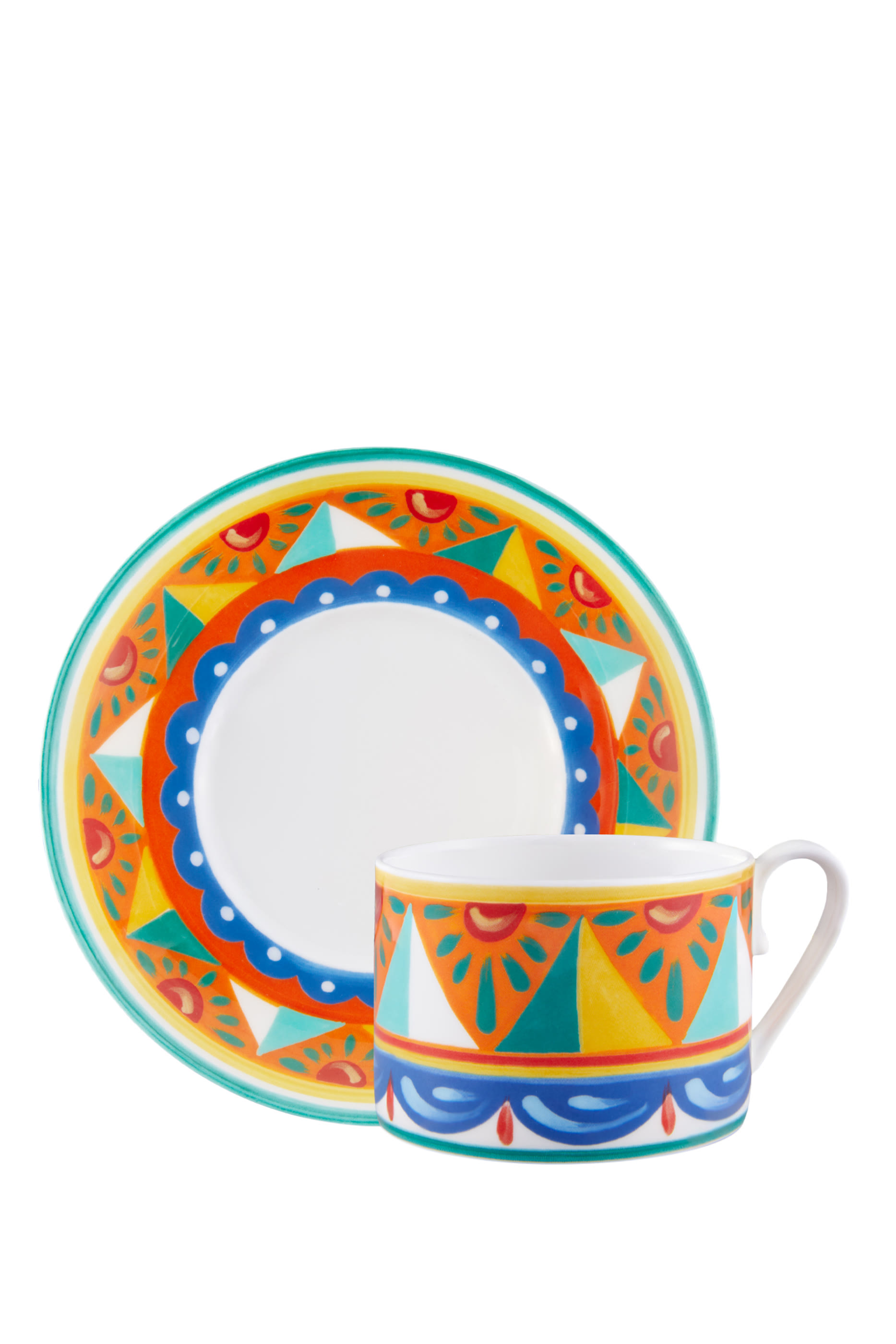 Carretto Azzurro Tea Cup & Saucer Set