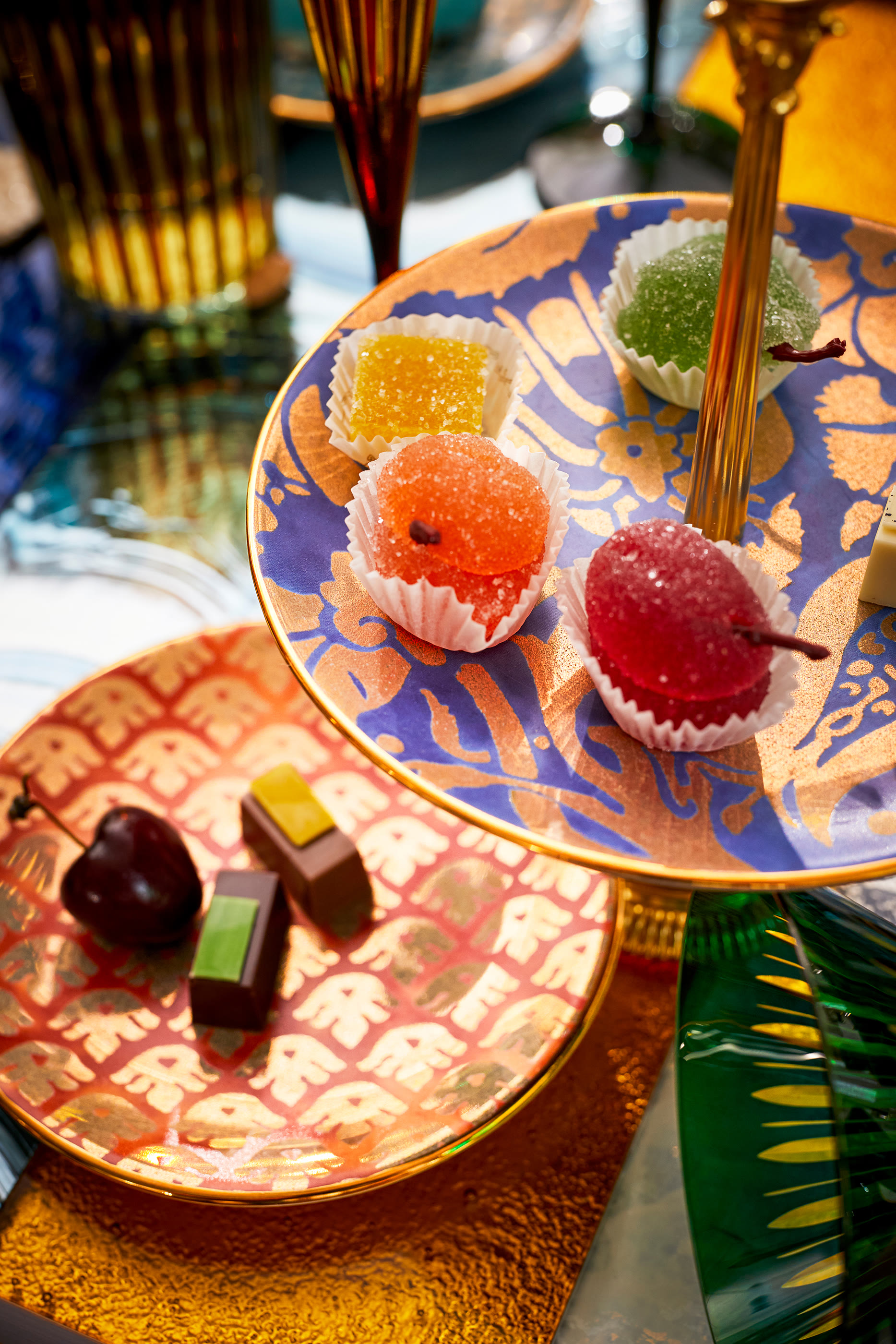 Fortuny Assorted Canape Plates Set of Four