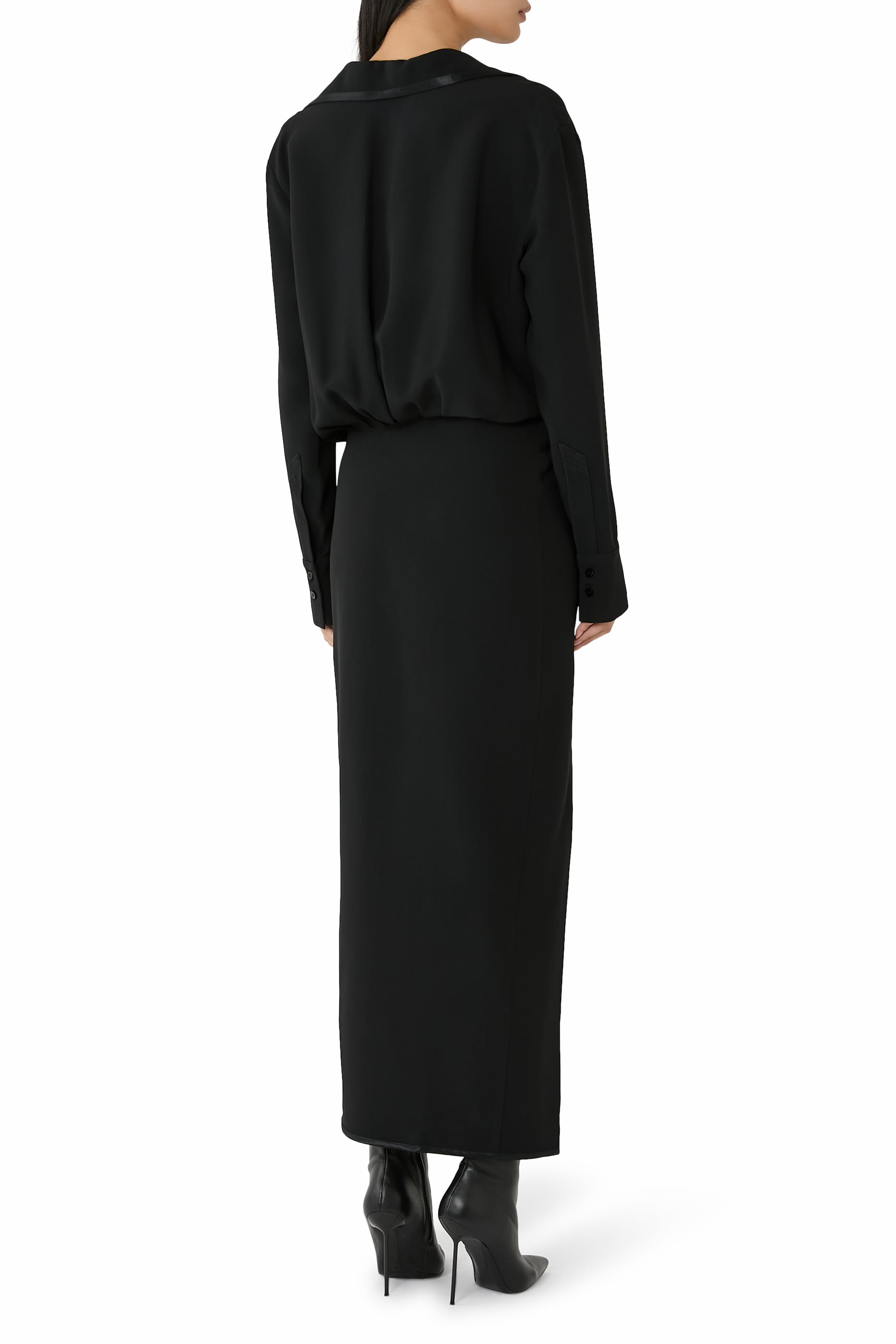 Long Sleeves Midi Dress