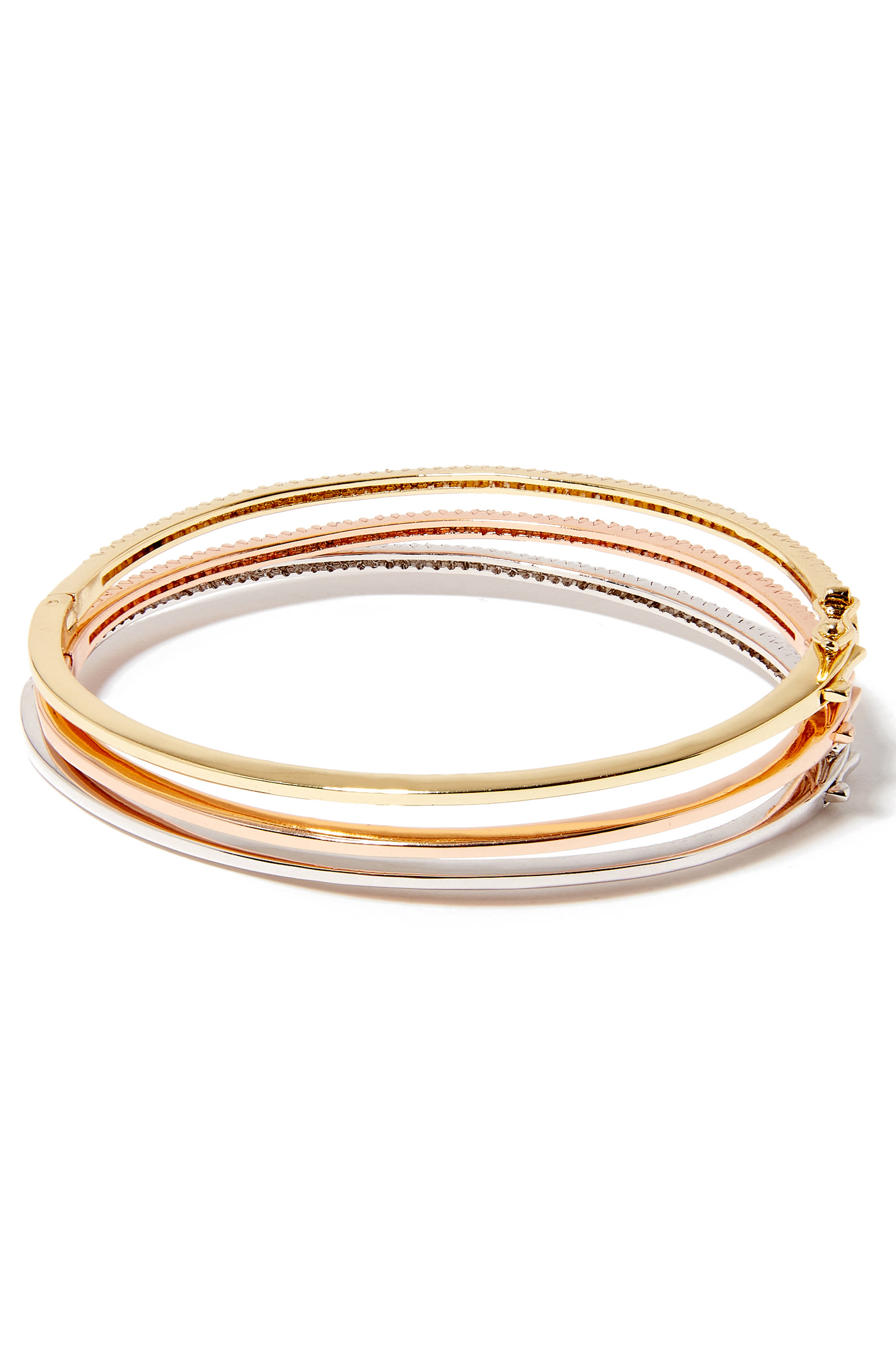 Three Toned Bangle Set