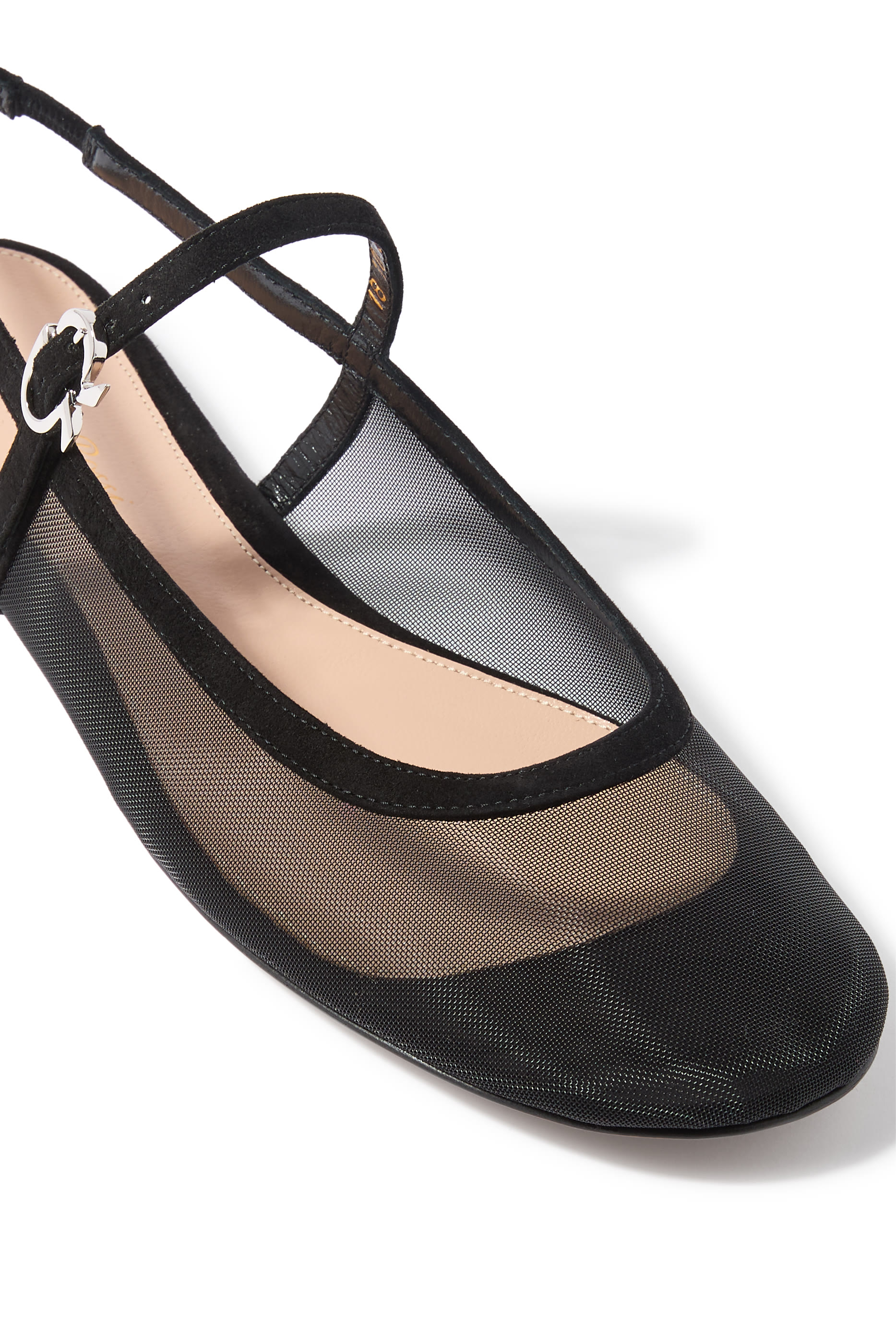  Francoise Ribbon Strap Ballerinas