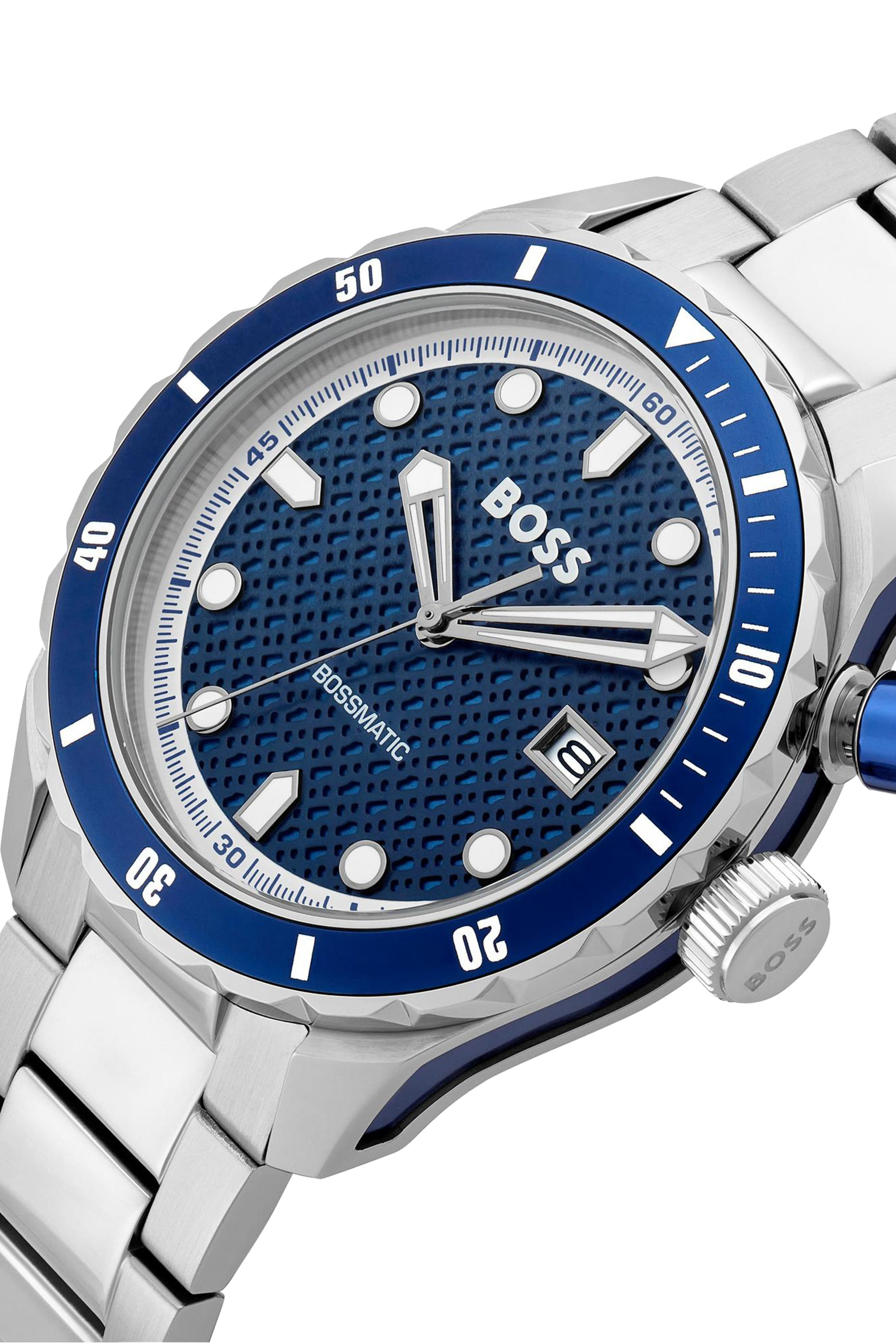 Automatic Watch with Monogram-Textured Dial