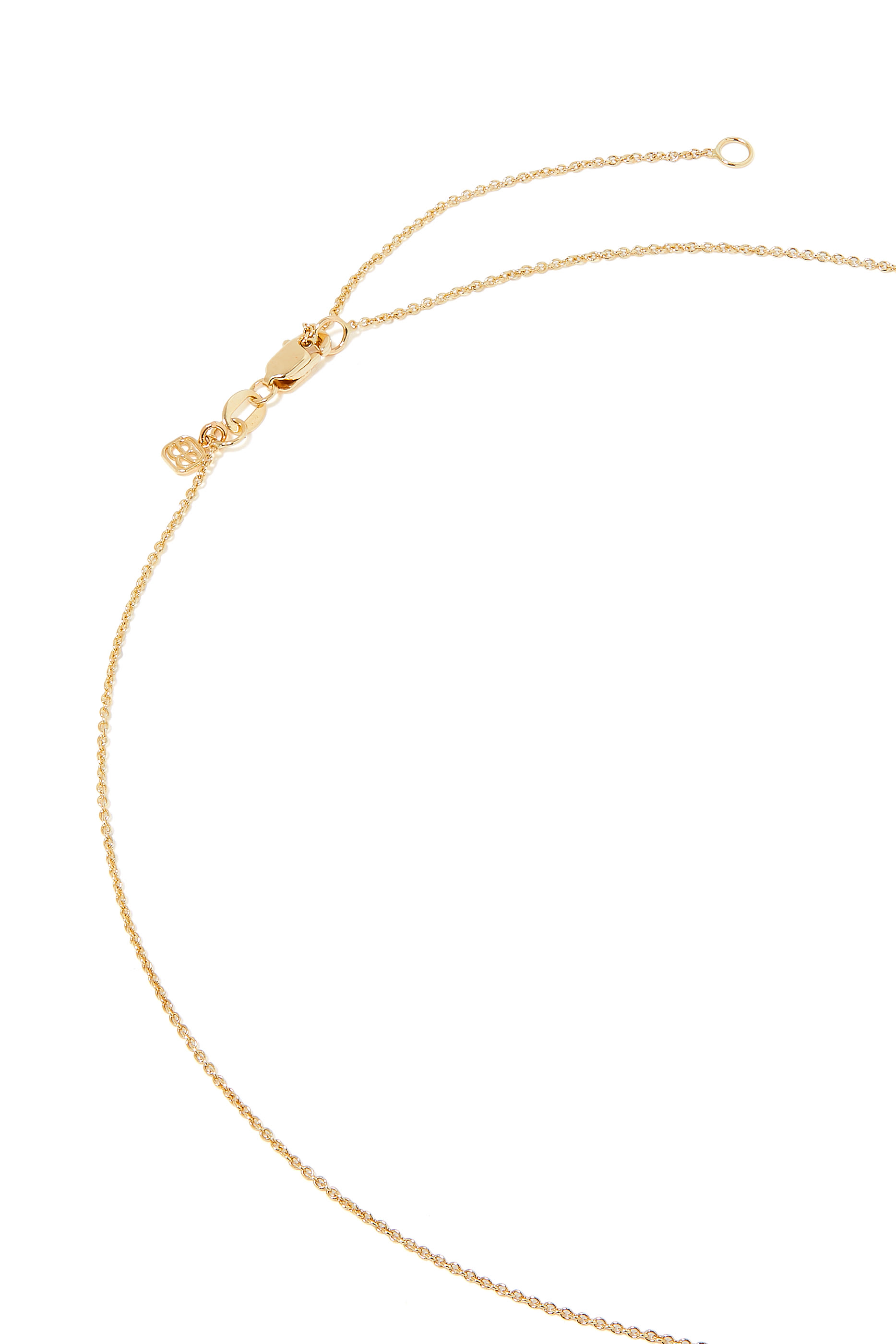 Small Cocktail Heart Necklace, 14k Yellow Gold & Diamonds