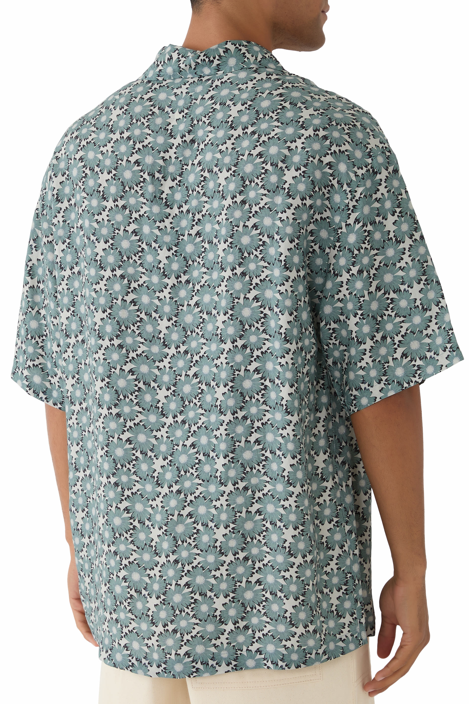 All-Over Paisley Print Viscose-Blend Shirt