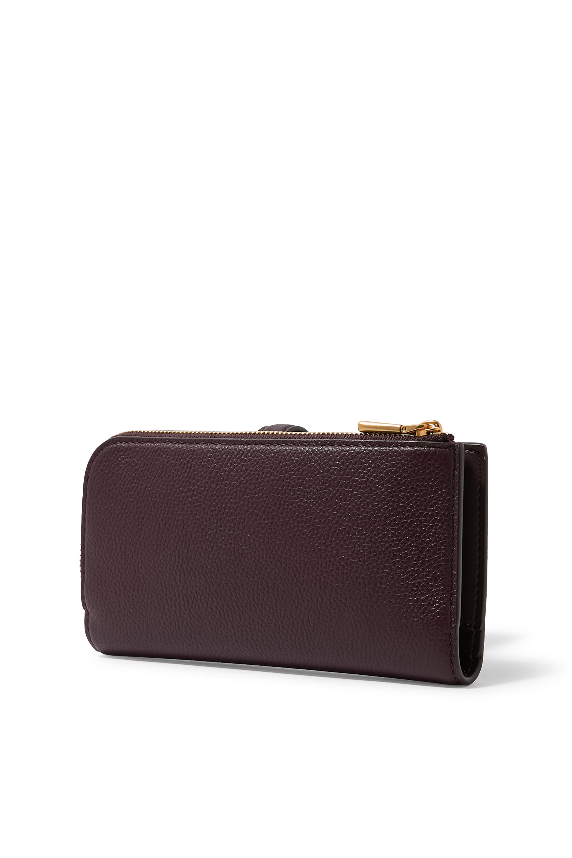 Devin Pebble Leather Zip Wallet