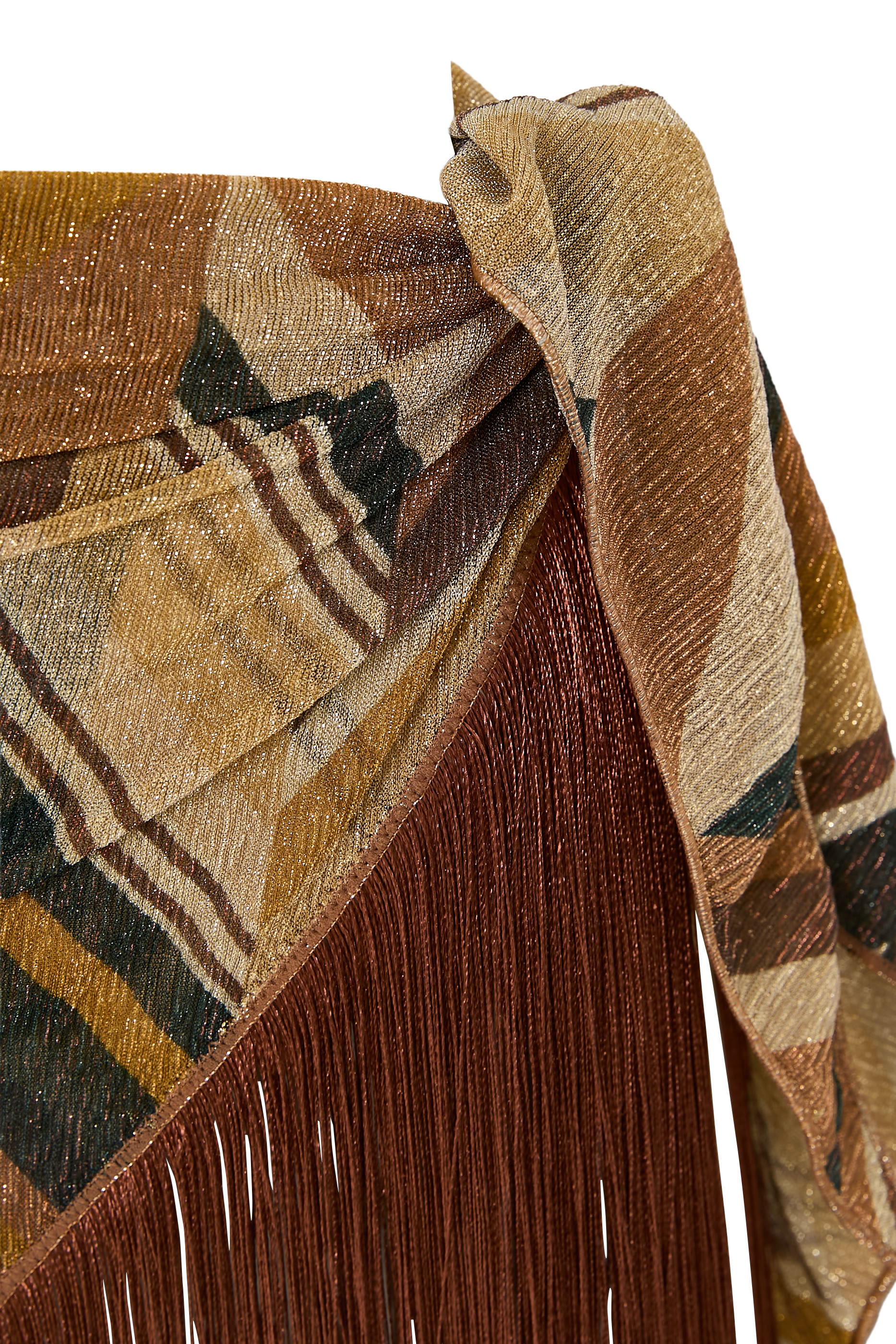  Lurex Chevron Fringe Pareo 