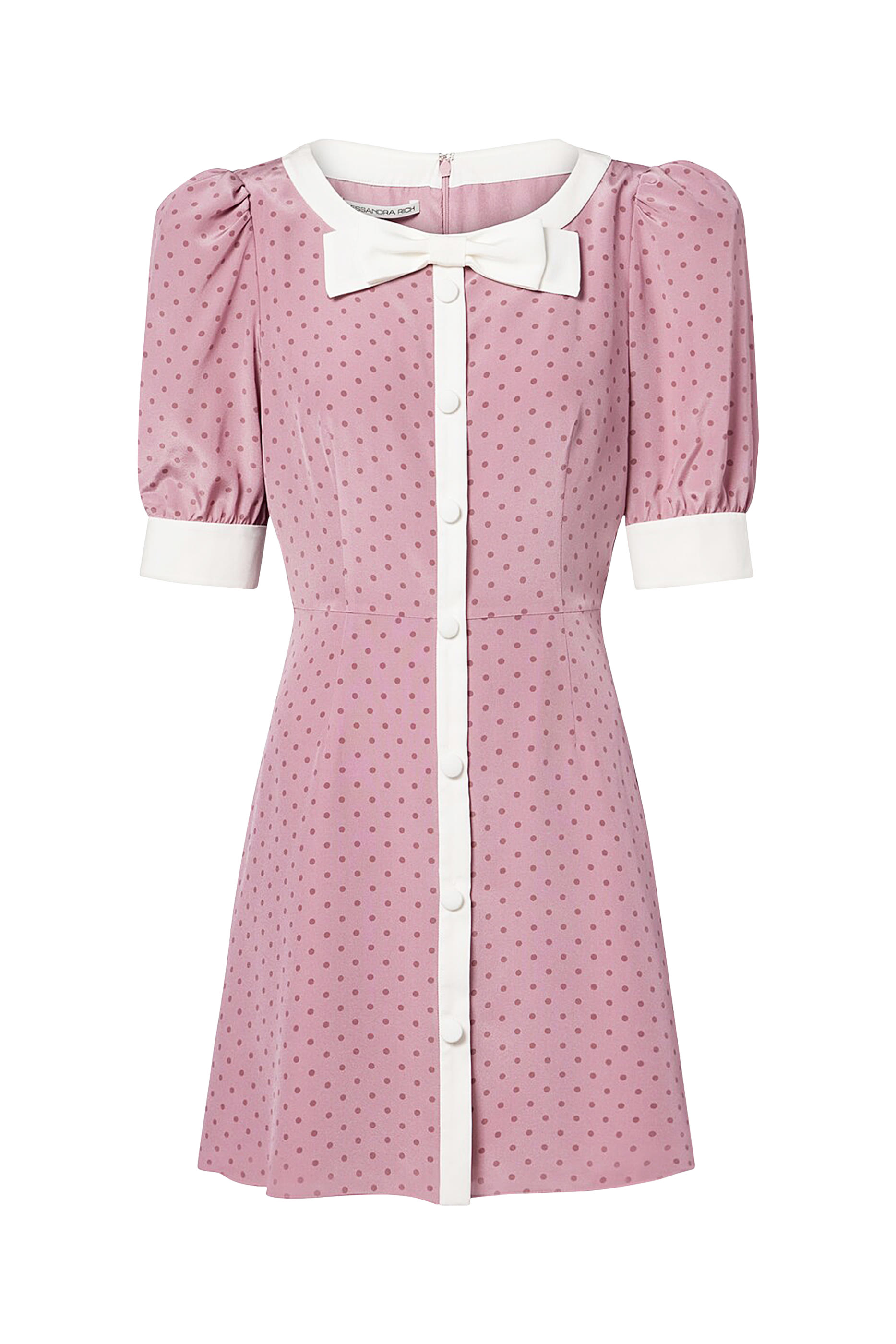 Polka Dot Print Mini Dress