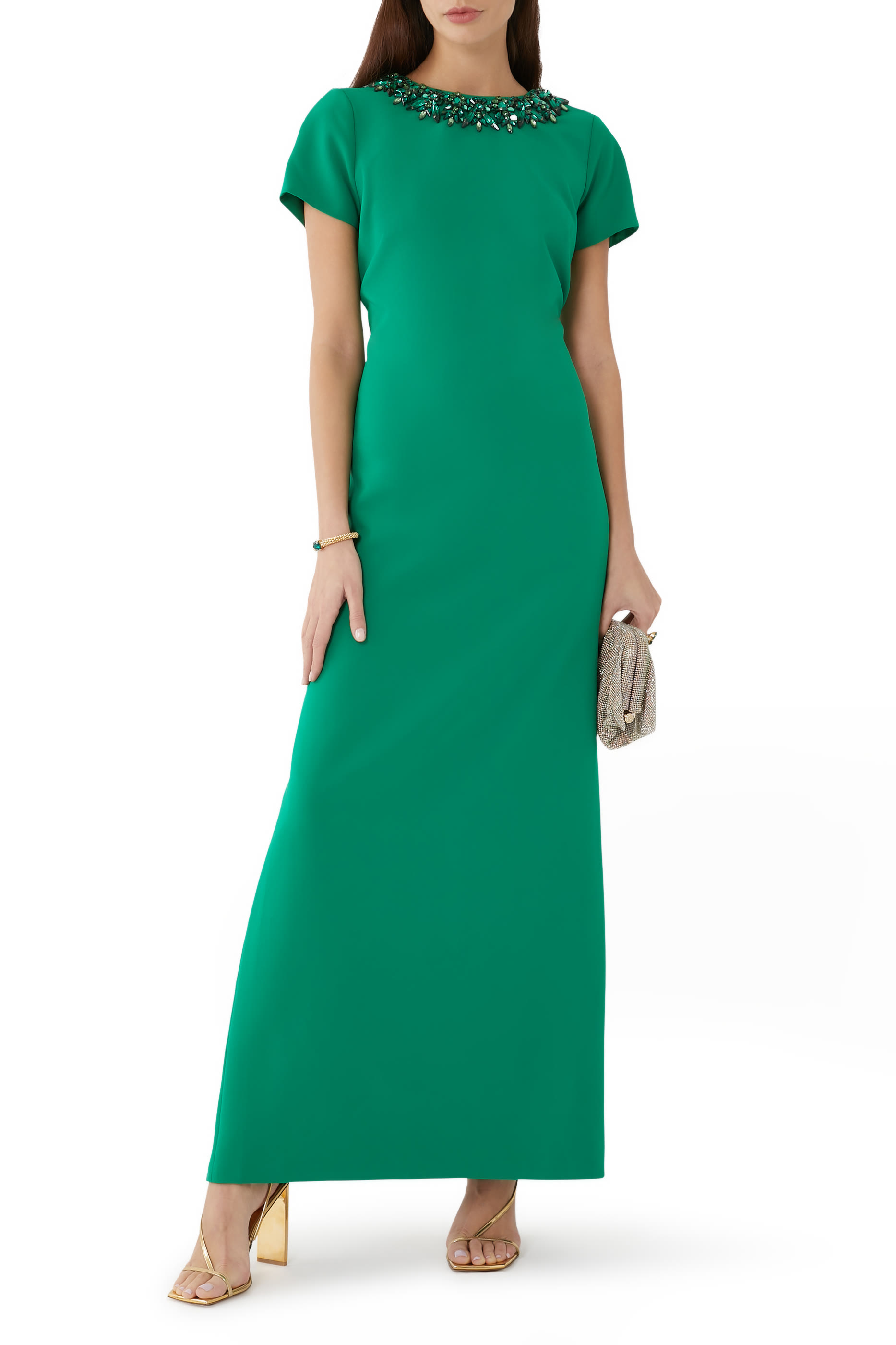 Shiloh Short-Sleeve Gown