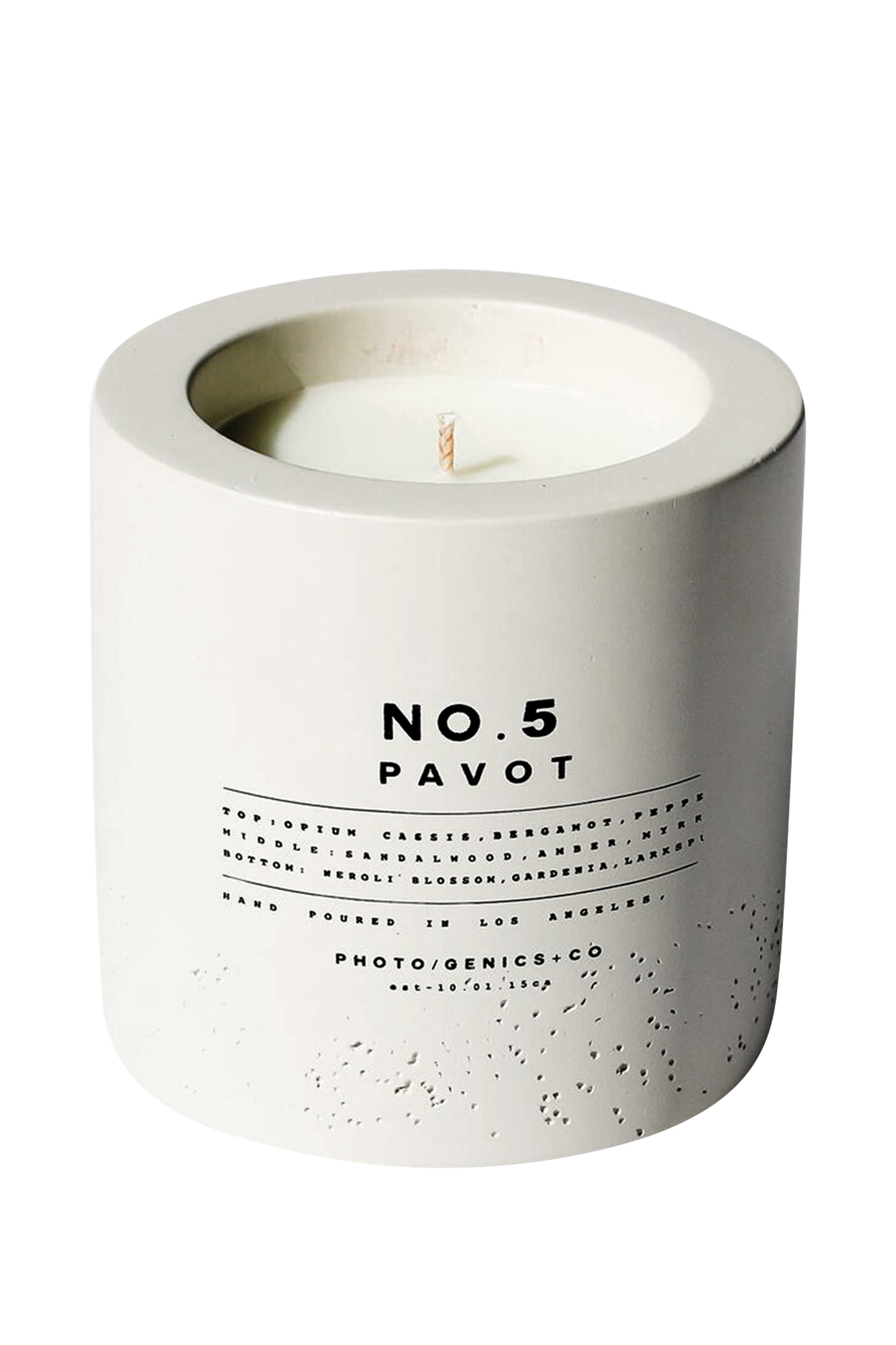 5 Concrete Candle (Pavot)