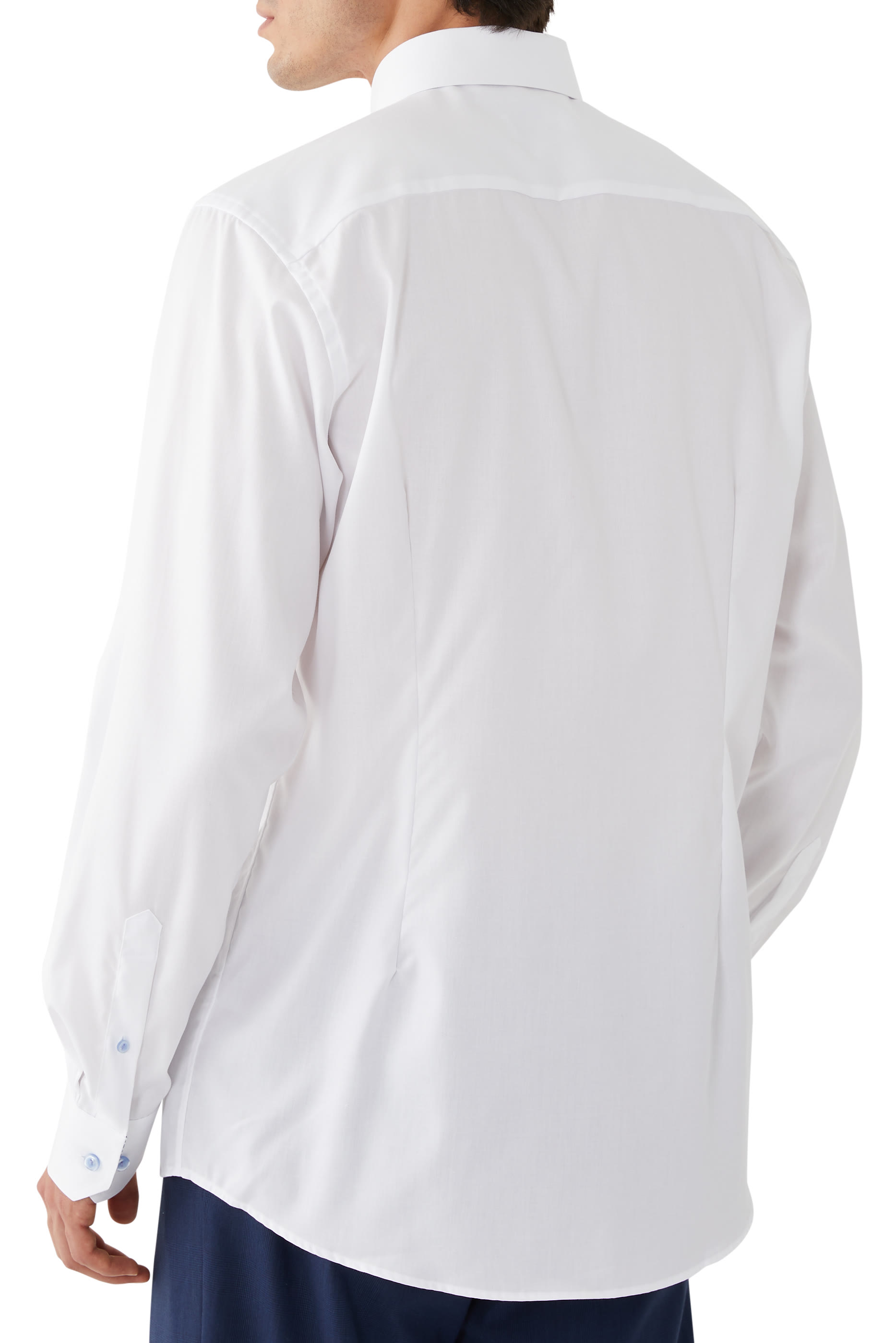 Geometric Effect Signature Twill Shirt