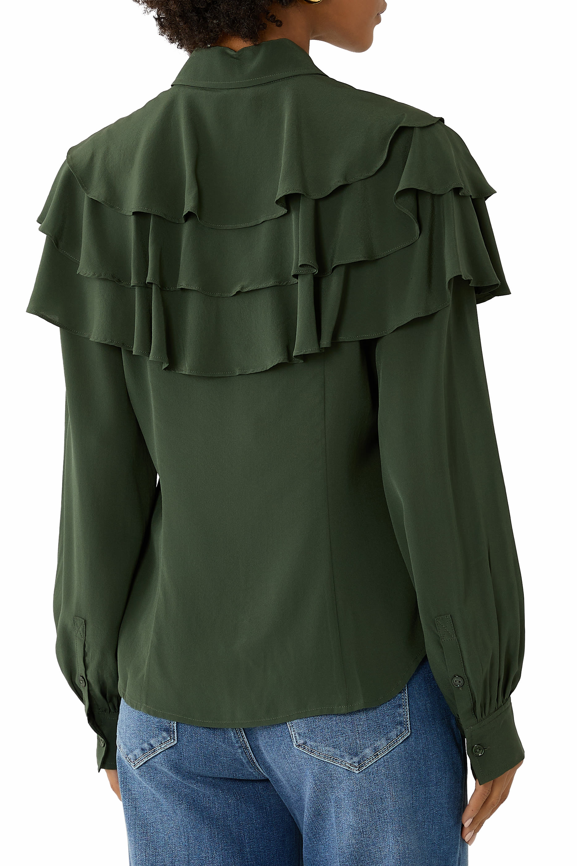 Liliana Silk Long Sleeve Blouse