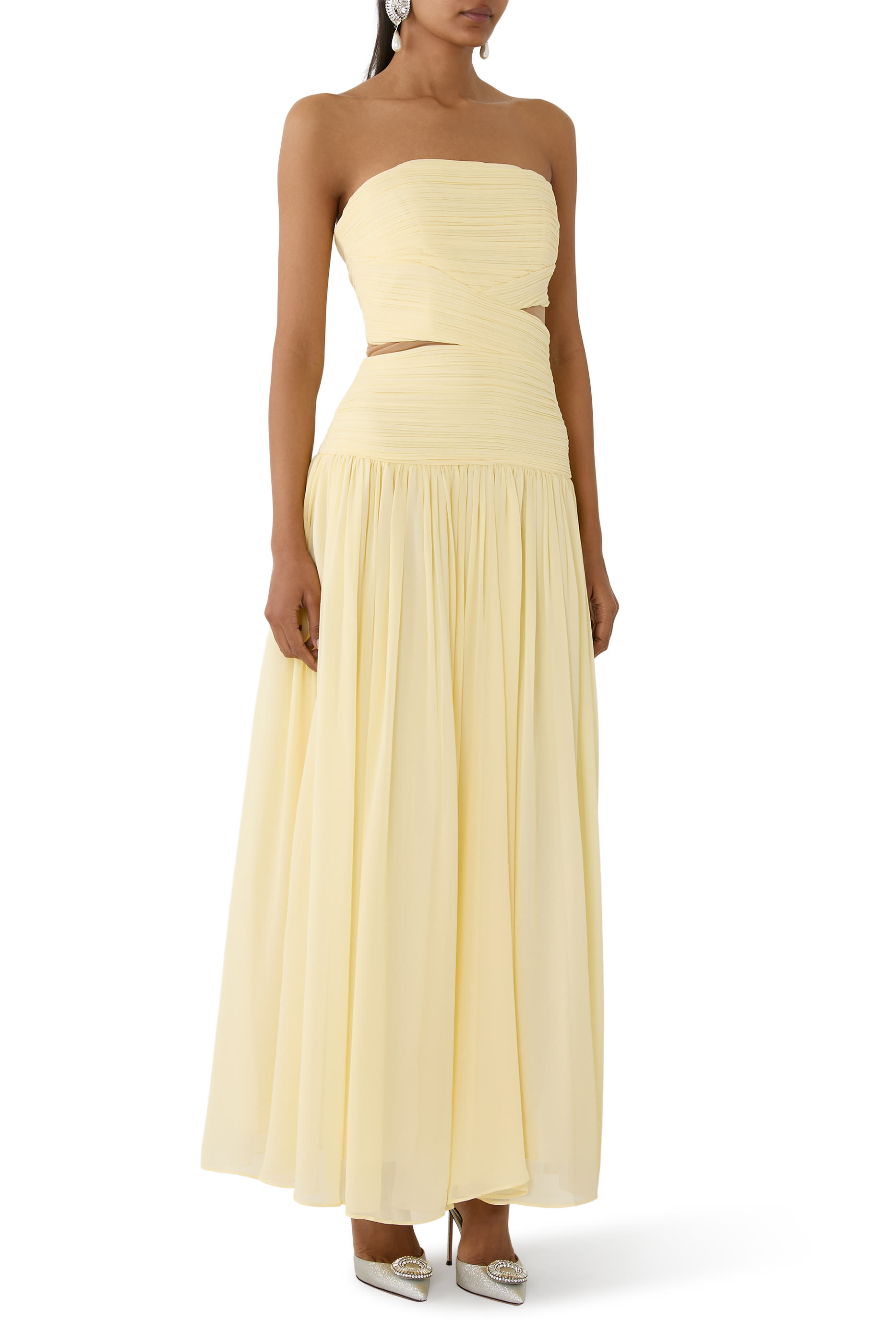  Georgette Scarf Midi Dress