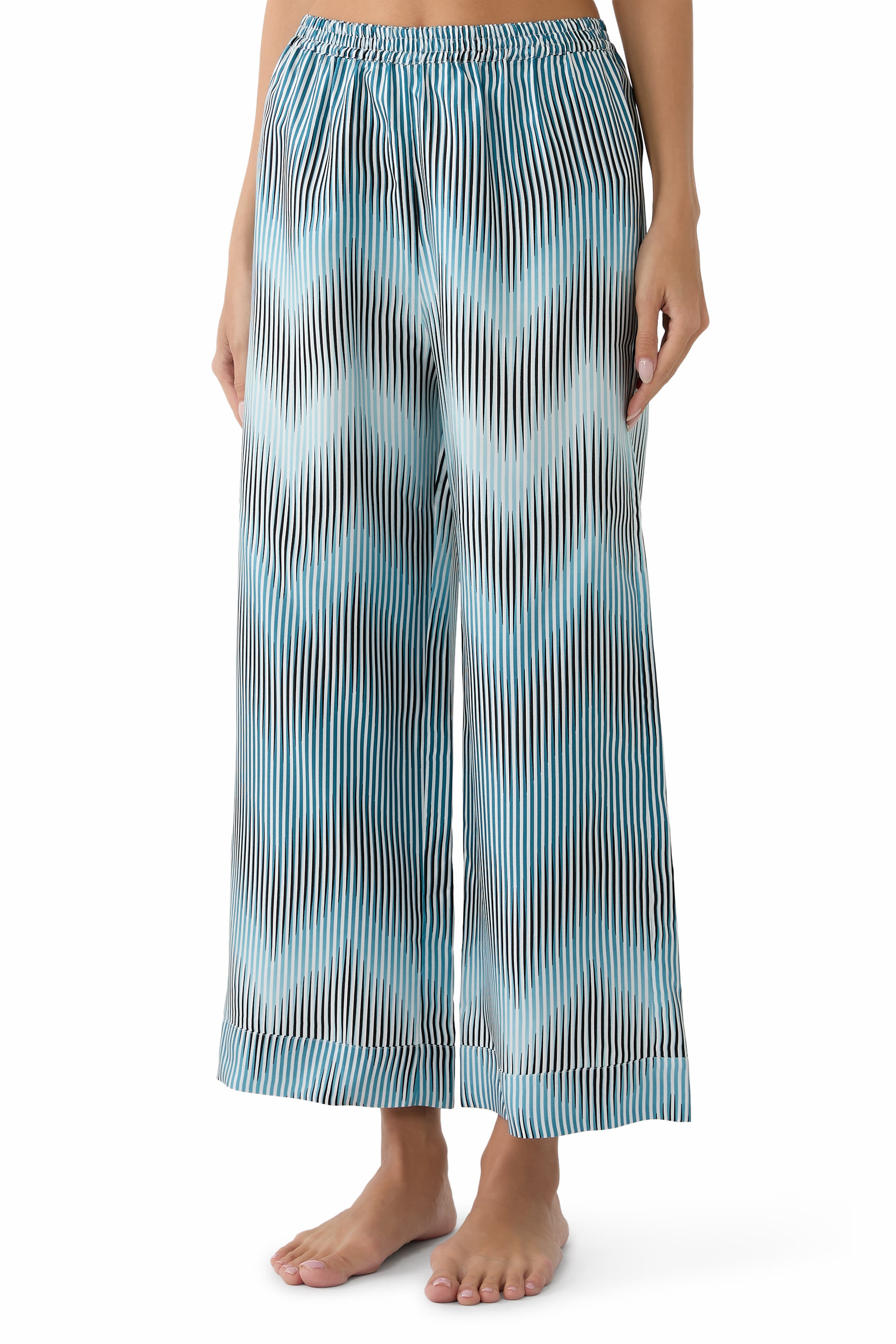 Pajama Shirt and Pants Silk Twill Set