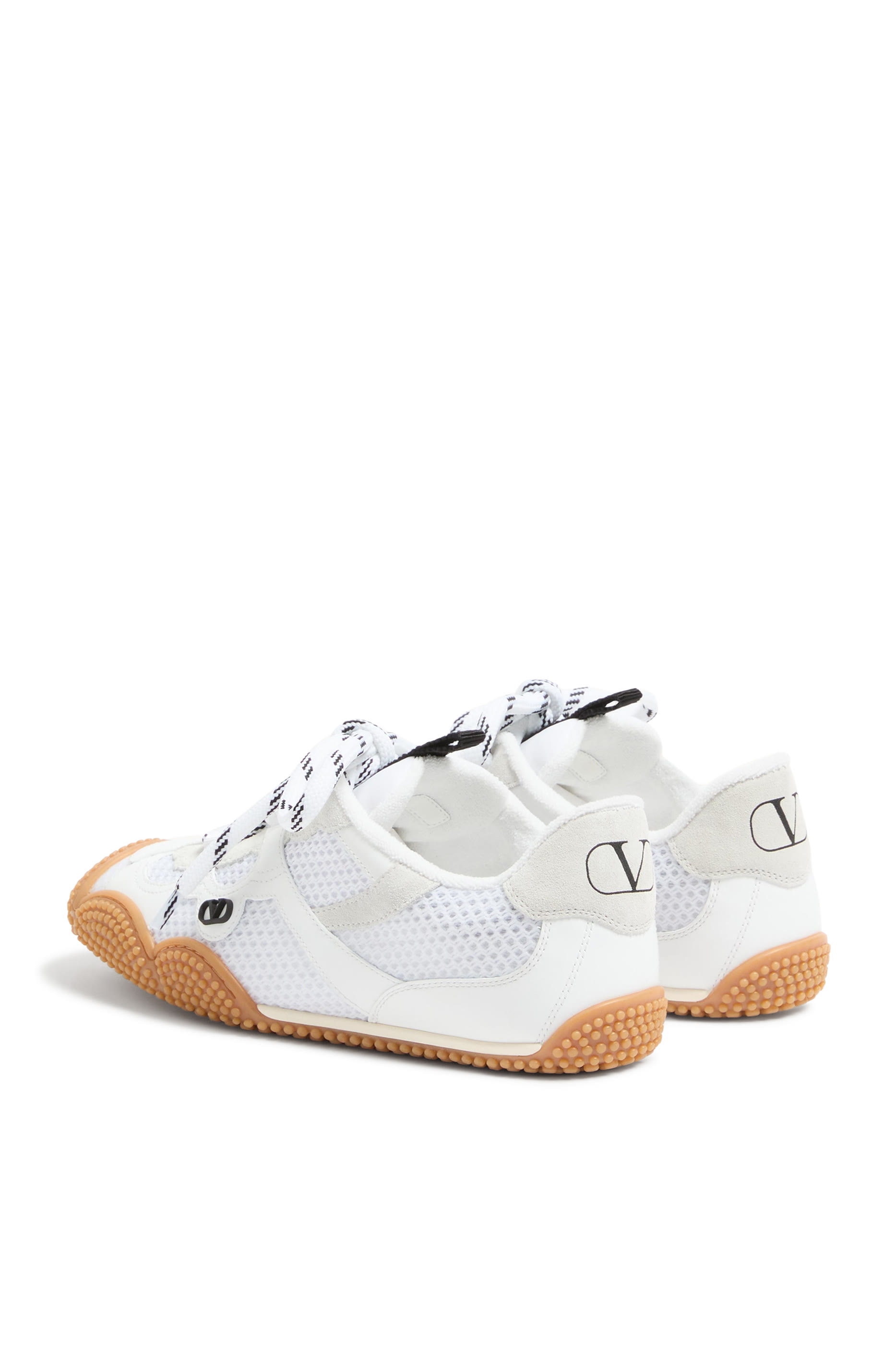  Amphibia Sneakers in Rubberized Calfskin and Split Leather