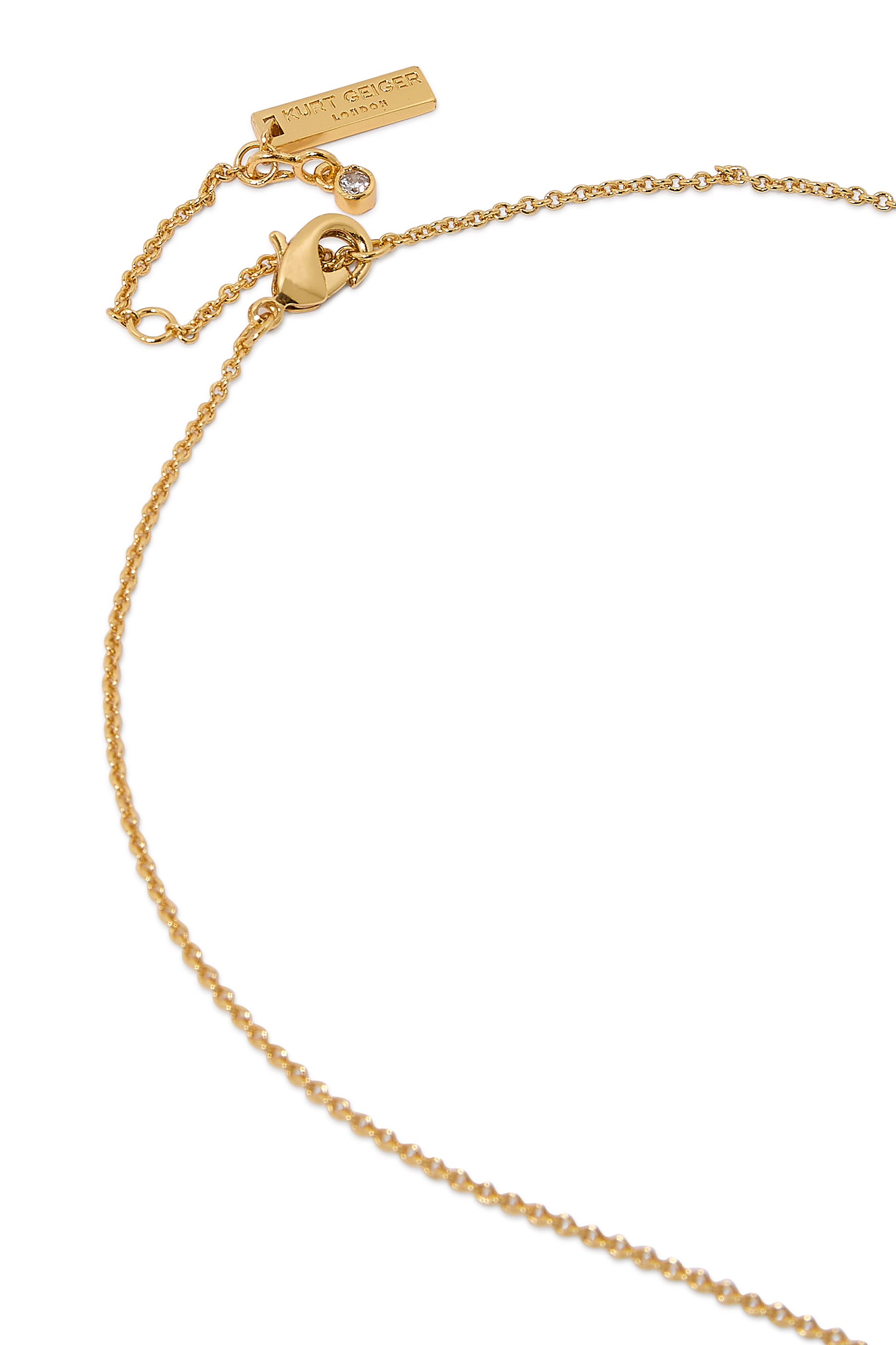 Crystal Necklace, Brass & Semi-precious Tourmaline