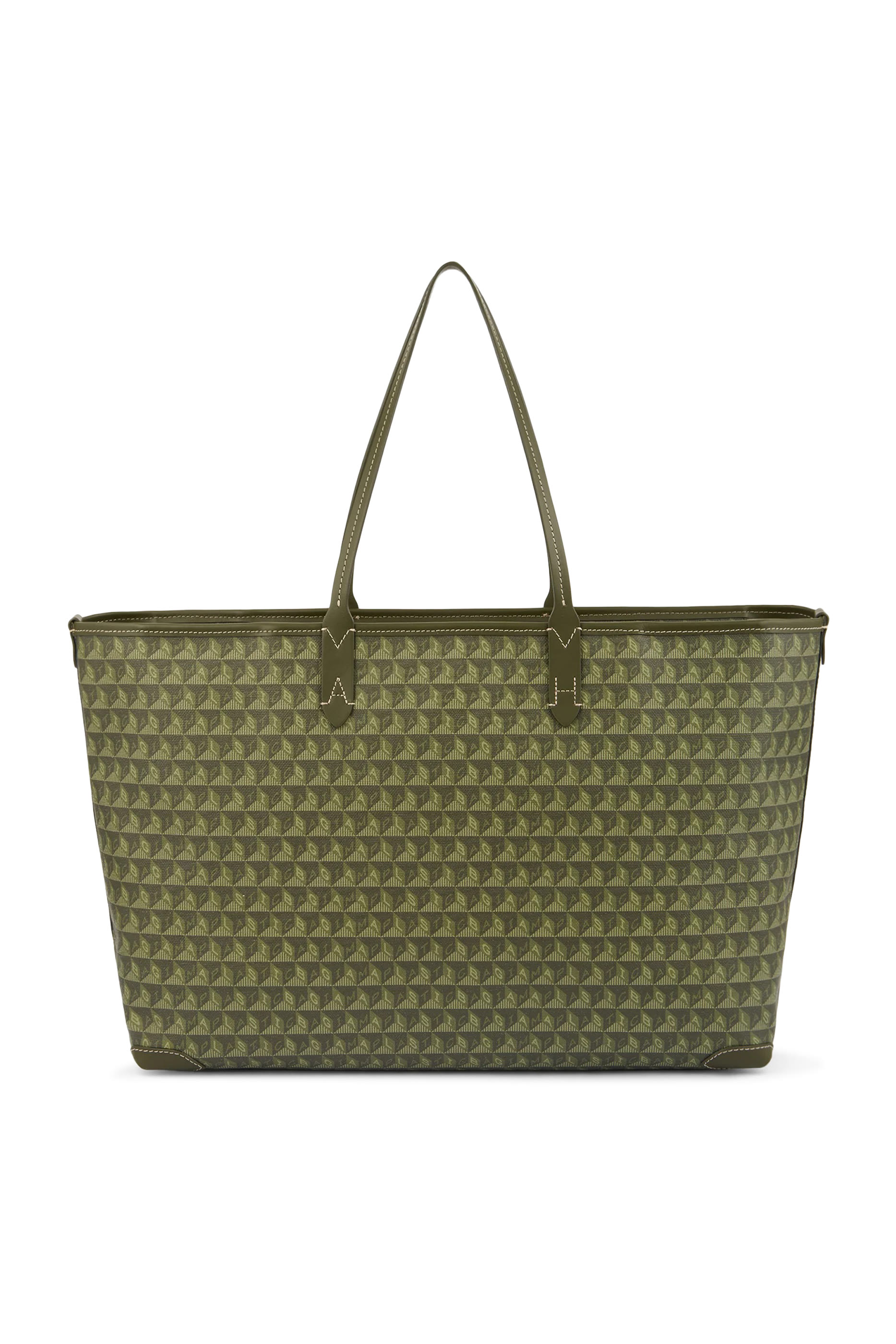 I Am a Plastic Bag Zipped Motif Tote Bag