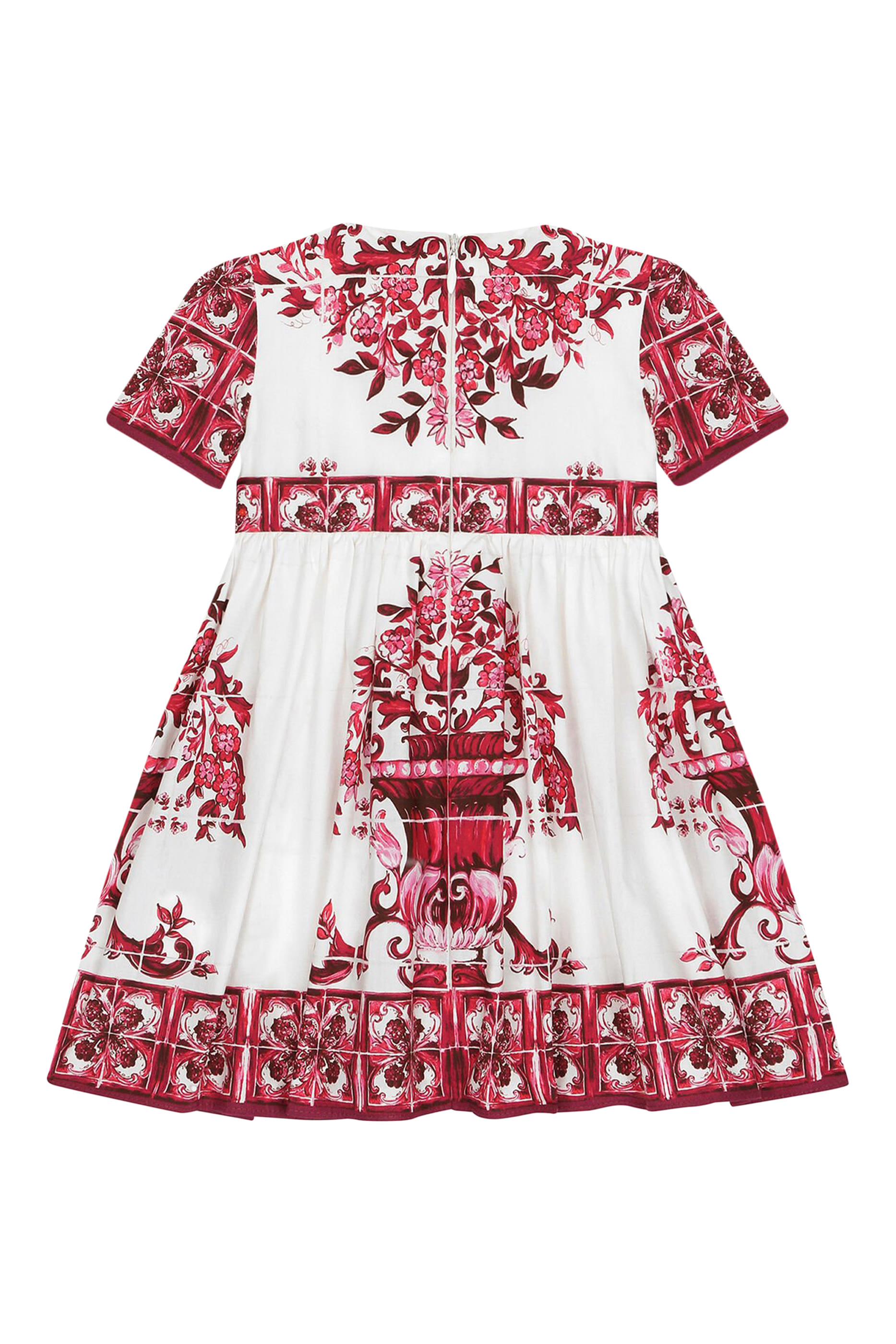 Kids Majolica Print A-Line Dress