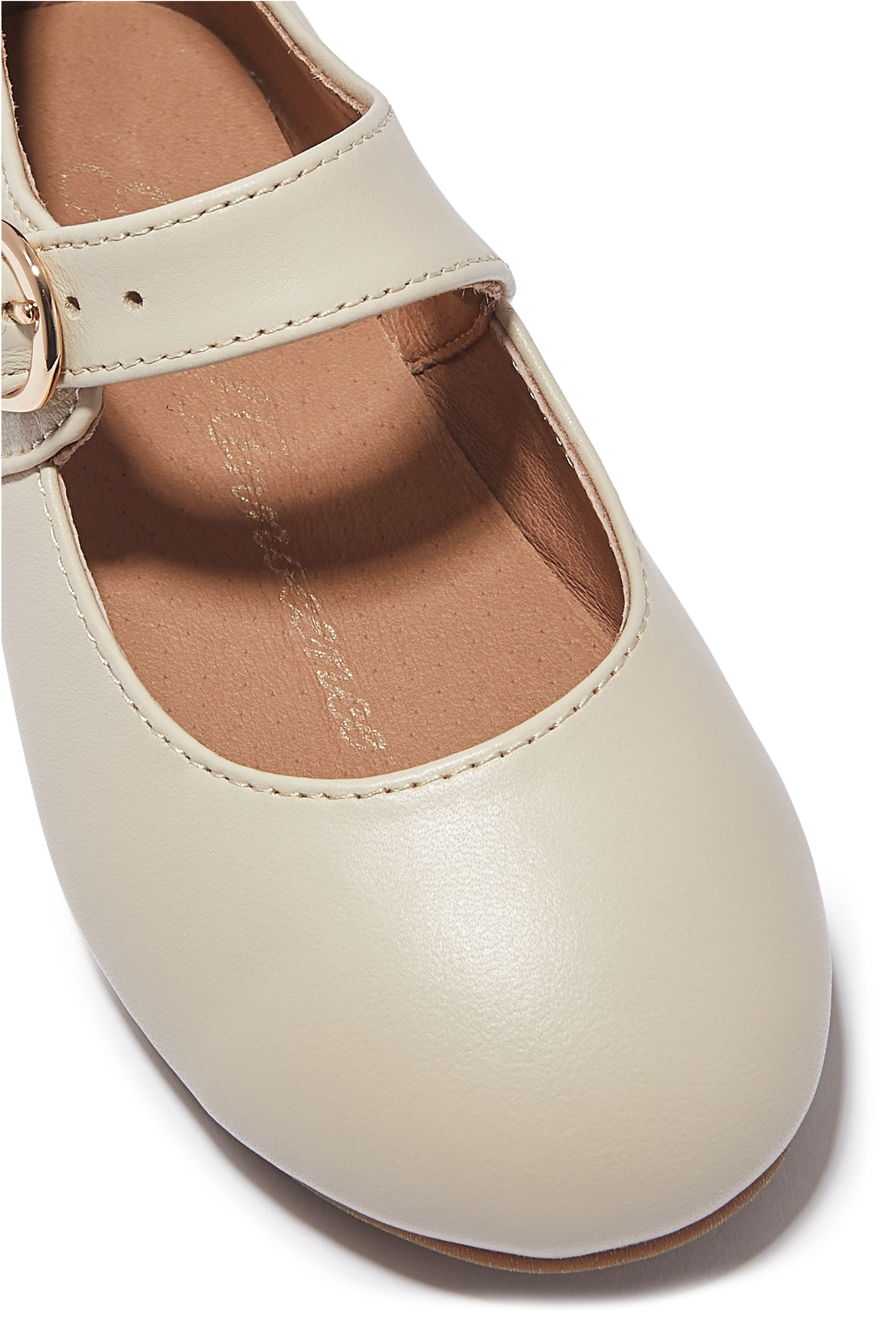 Kids Ballerina Leather Pumps