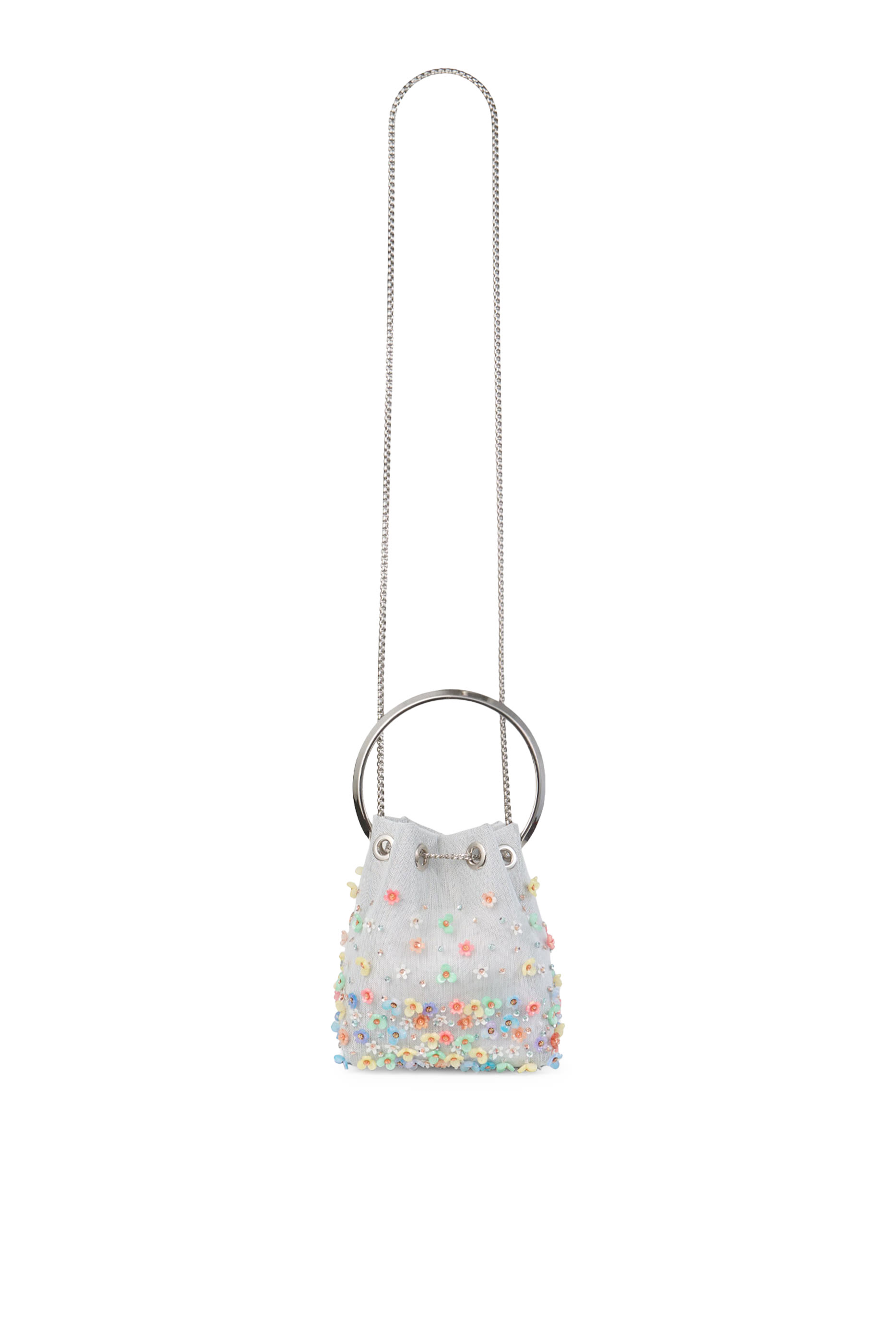 Bon Bon Mesh Bag with Embroidered Daisies