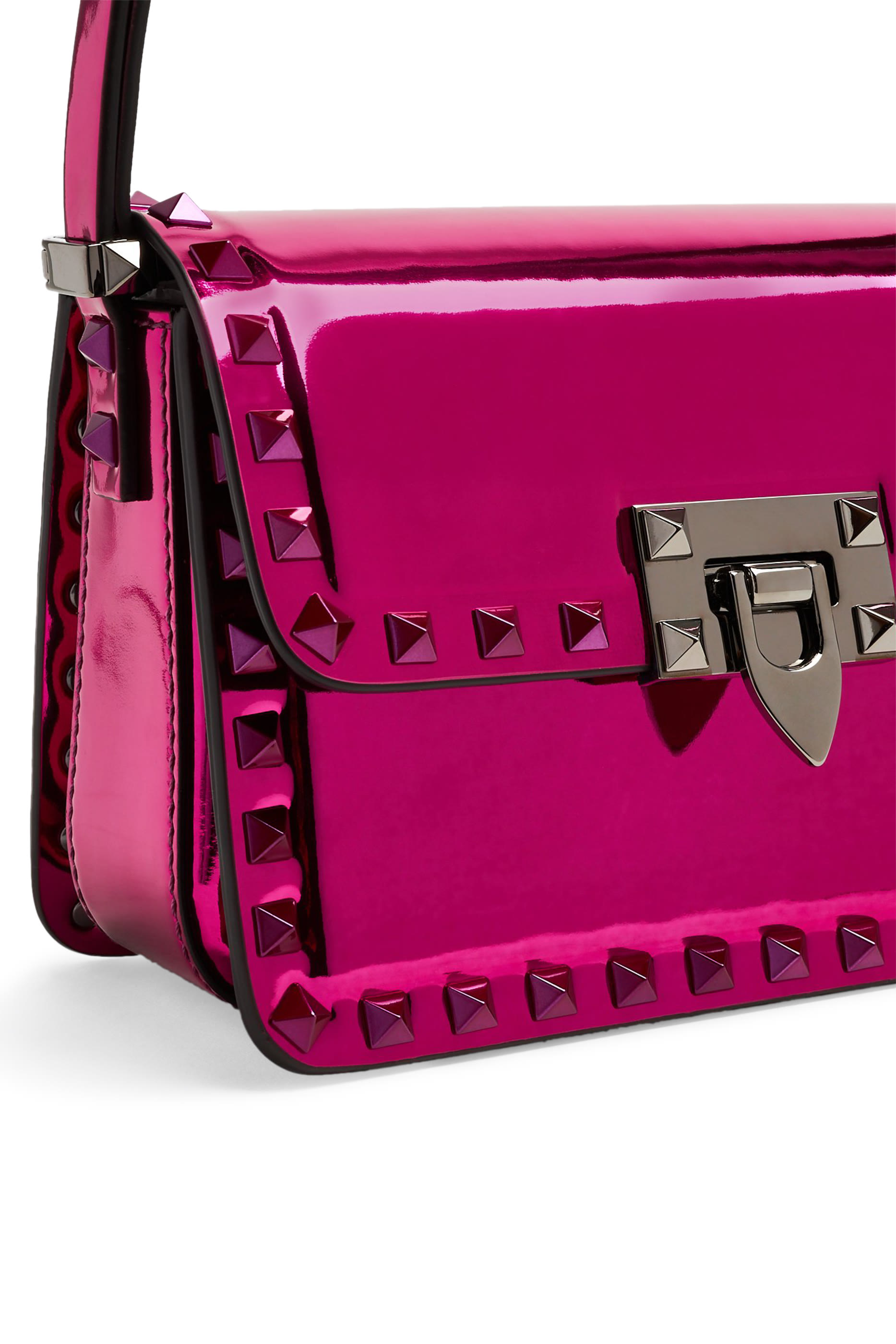 Rockstud Leather Shoulder Bag