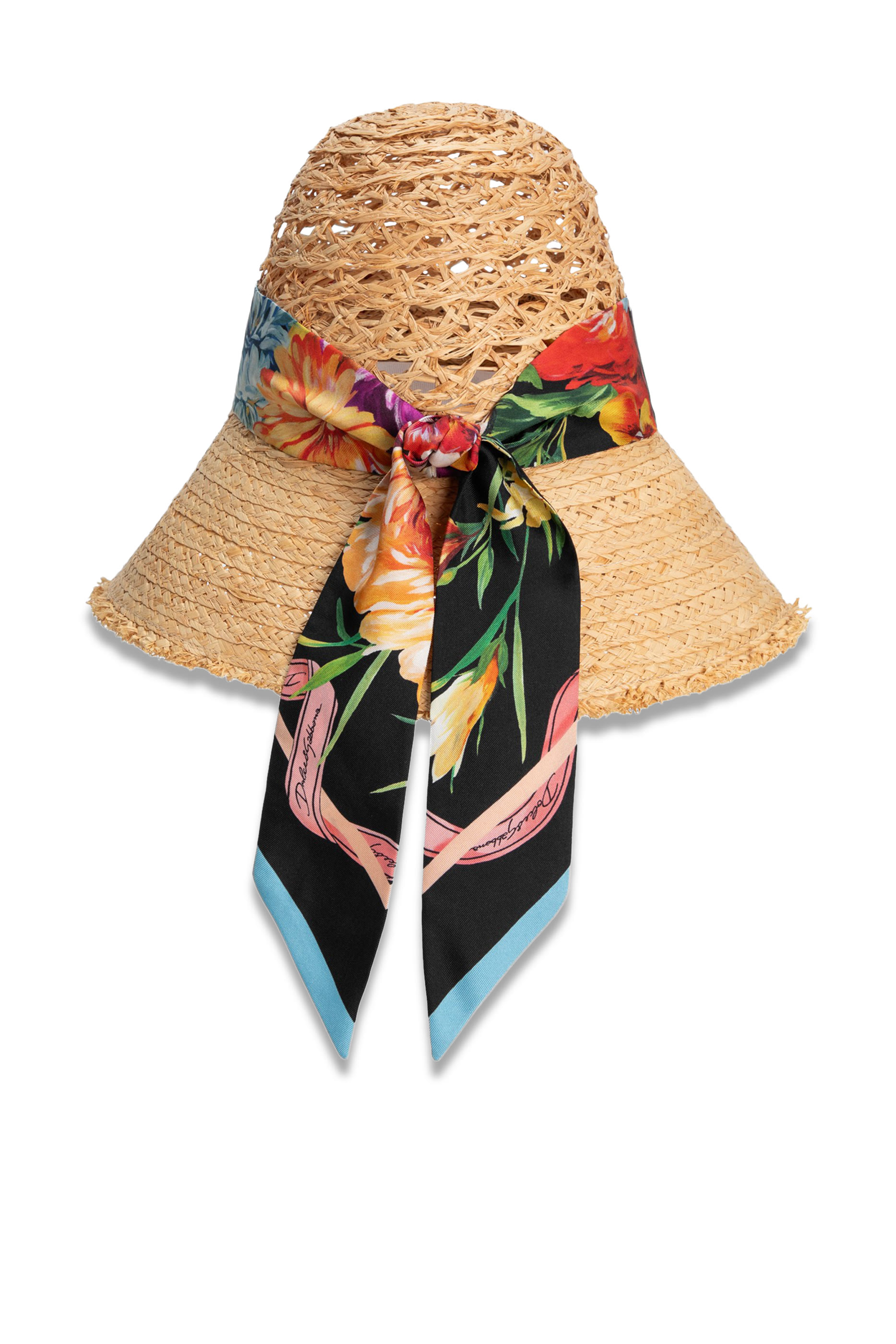 Bandeau Scarf Straw Hat