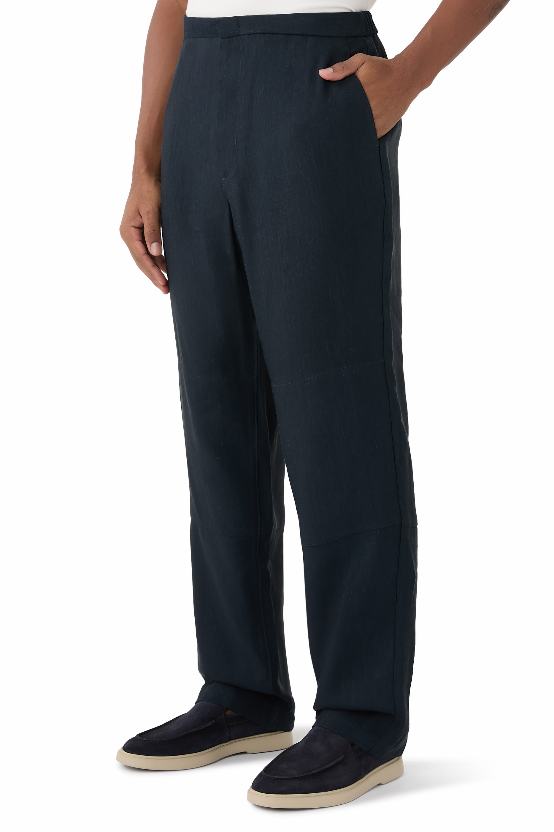 Louie Relaxed Italian Compact Twill Pants