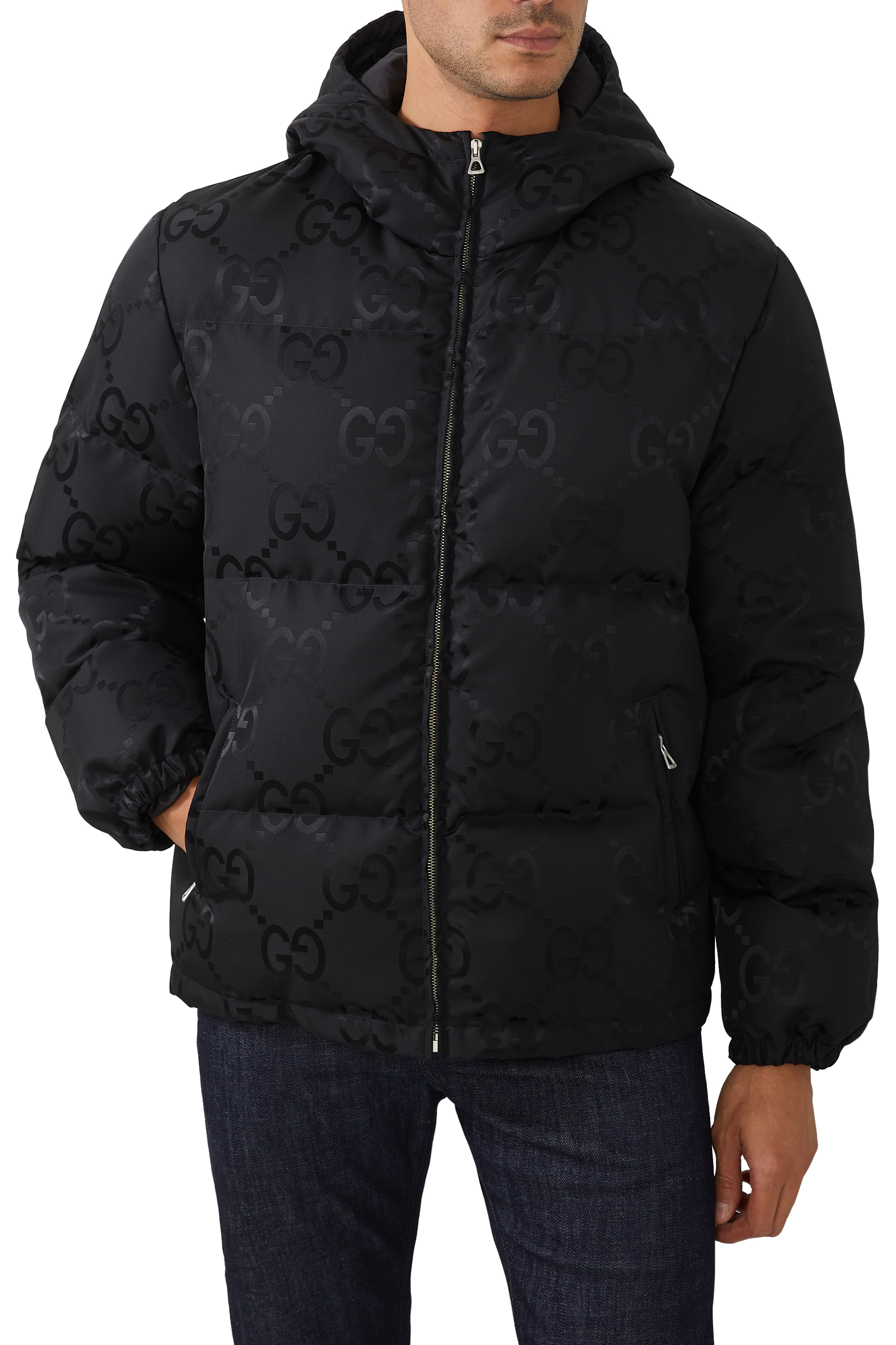 Jumbo GG Canvas Down Jacket