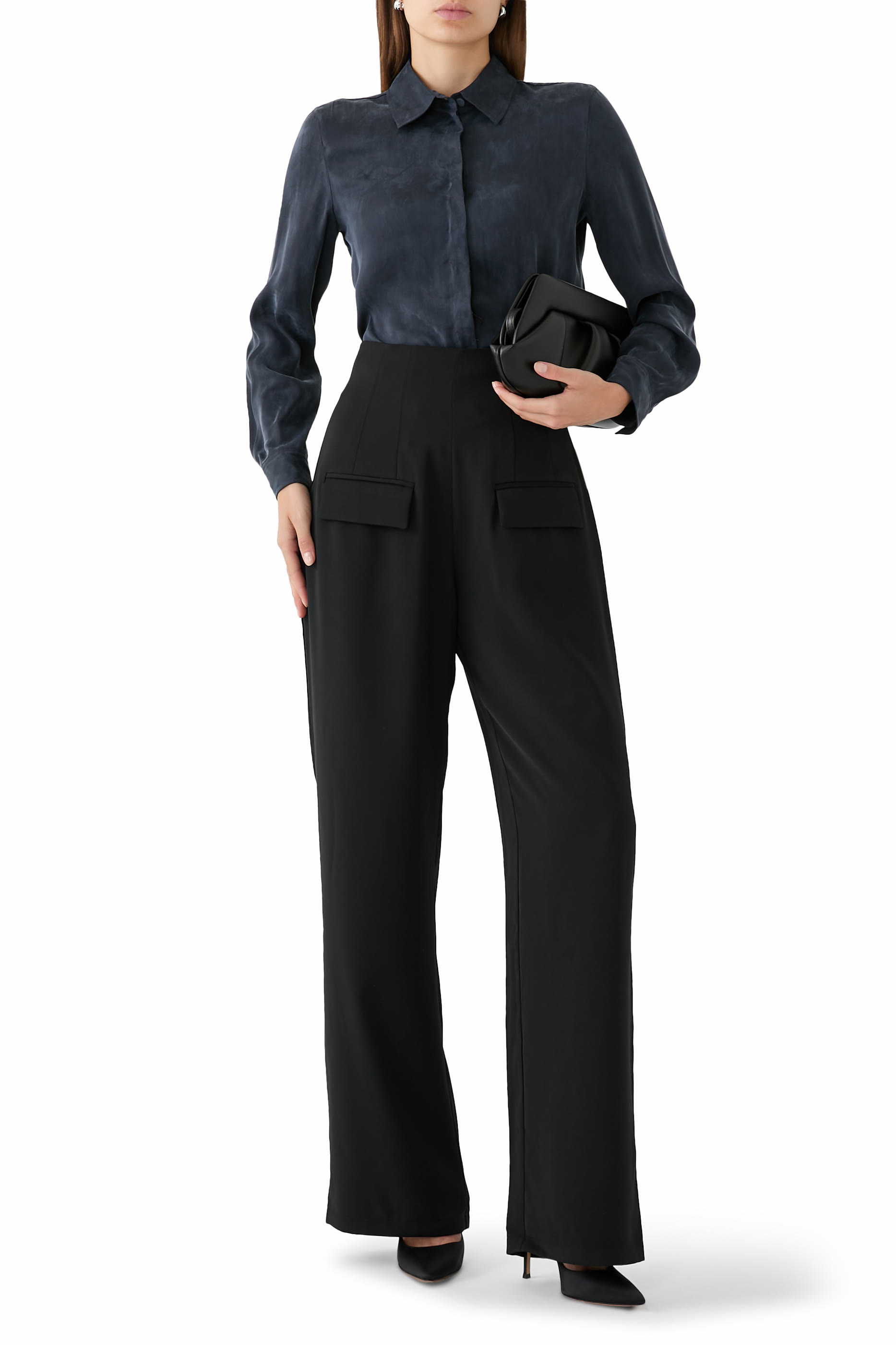 Underfly Buttons Long Sleeves Shirt