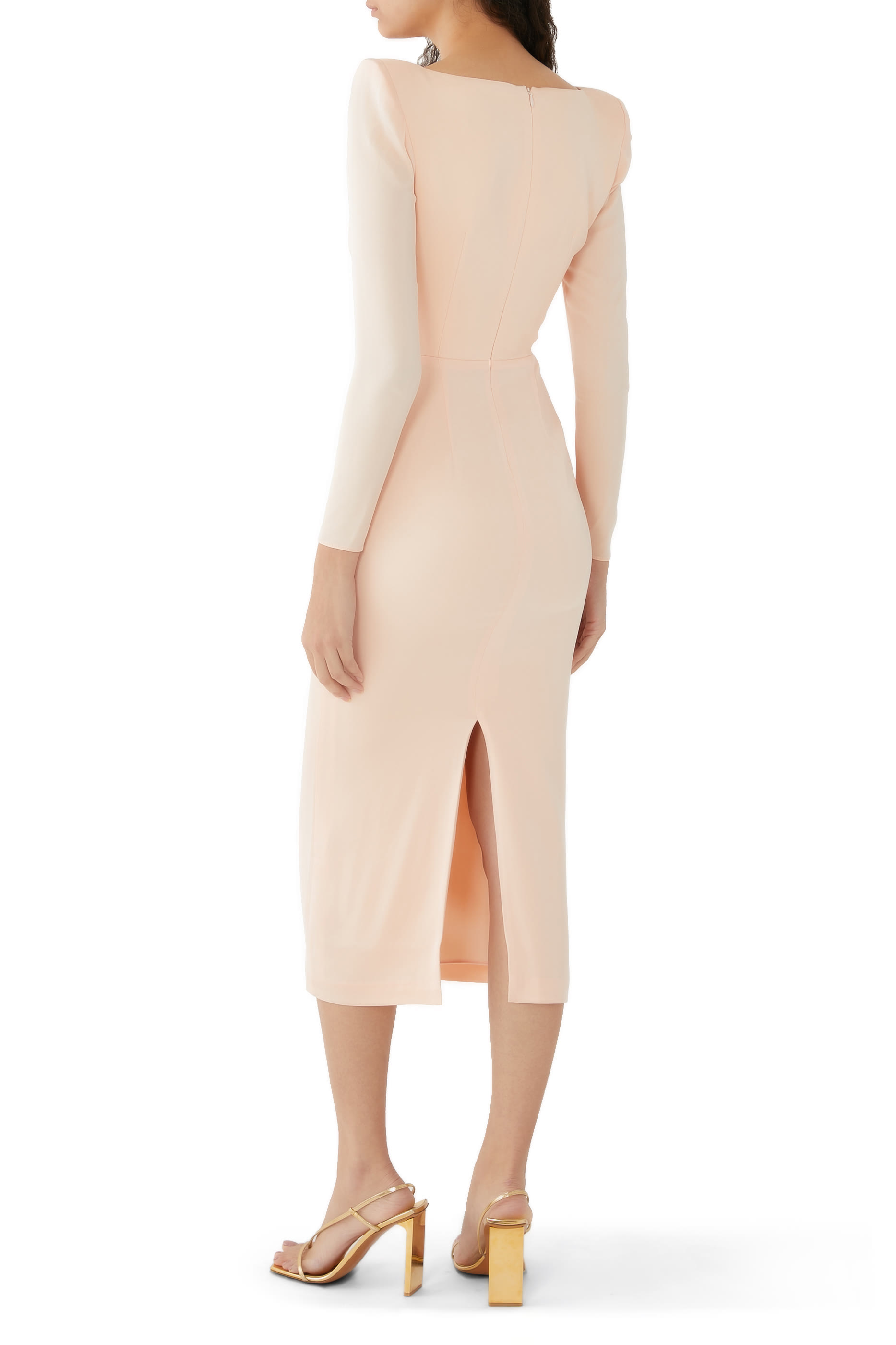 Angled Portrait Midi Dress