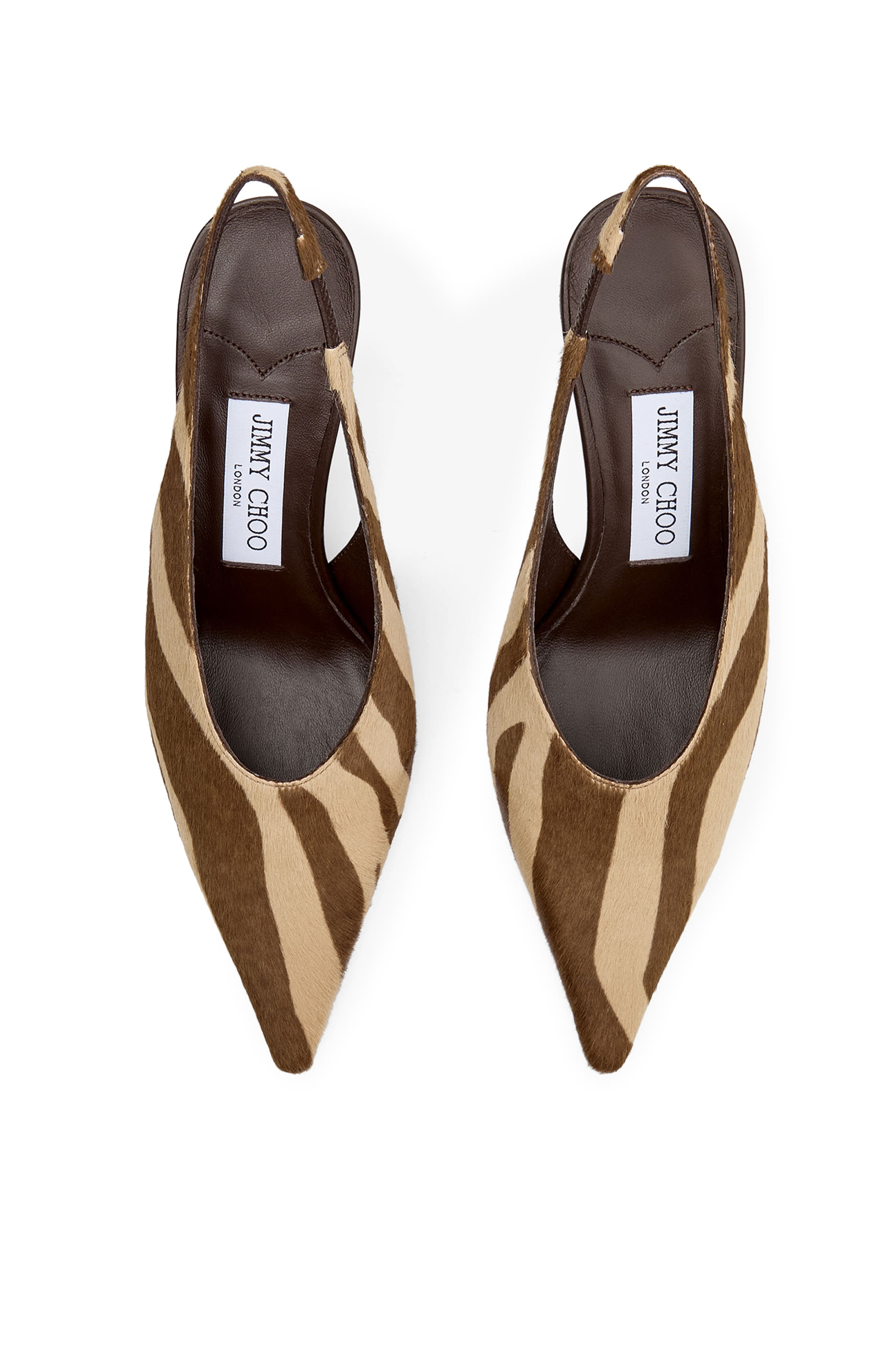  Isa 80 Zebra-Printed Pony Pumps 