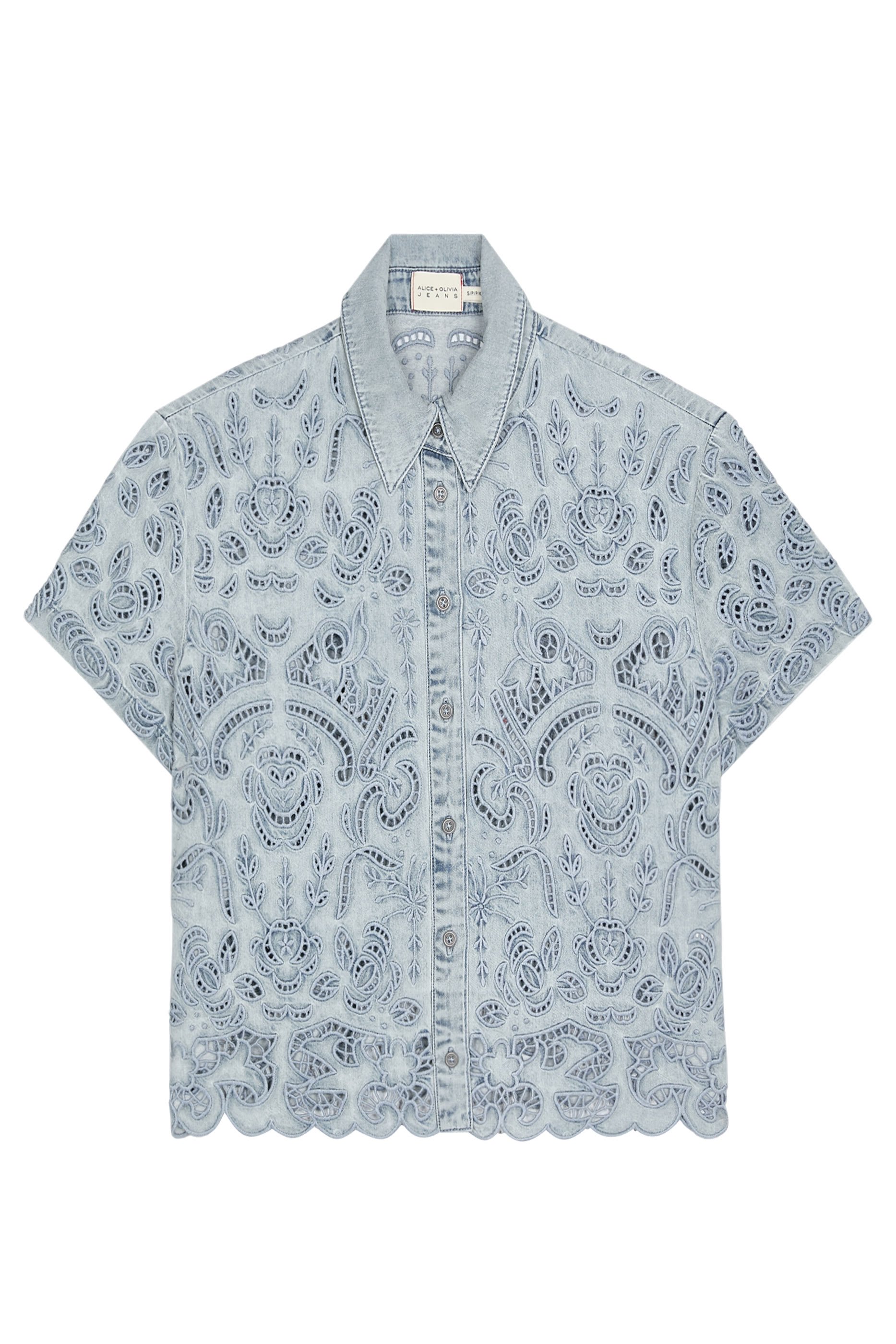 Lane Denim Button Down Top
