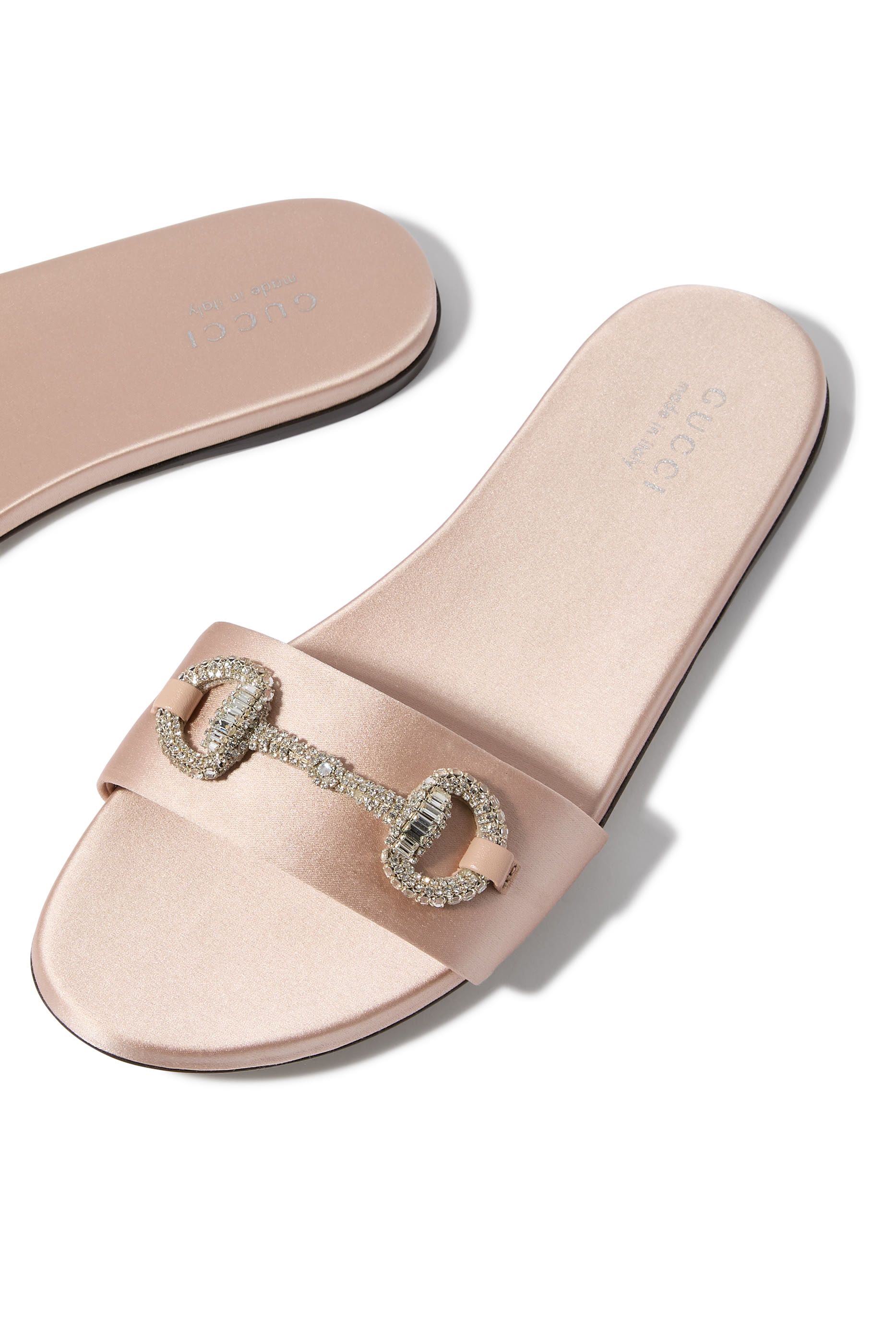 Kim Satin Embroidered Mules