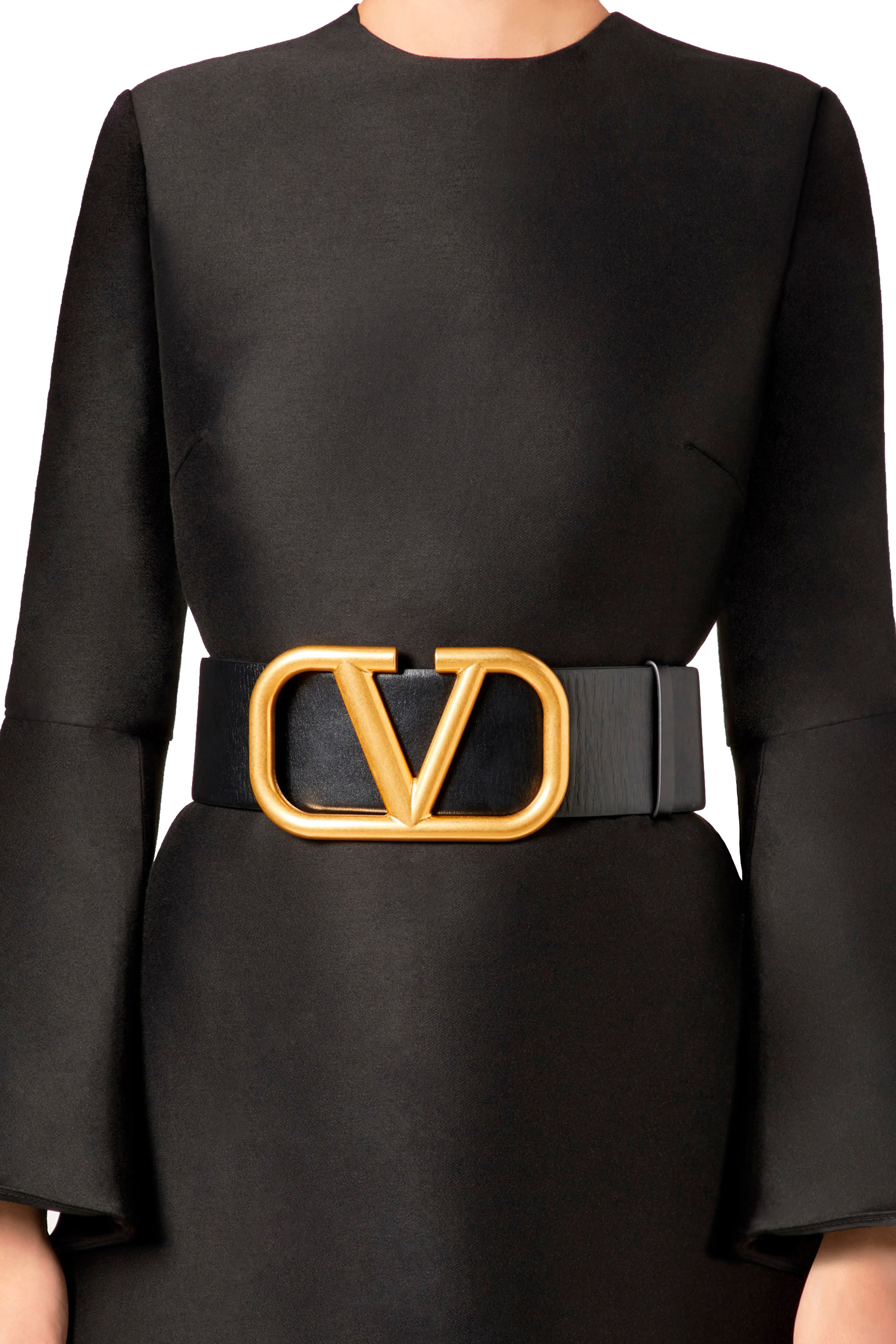 Valentino Garavani V Logo Buckle Belt