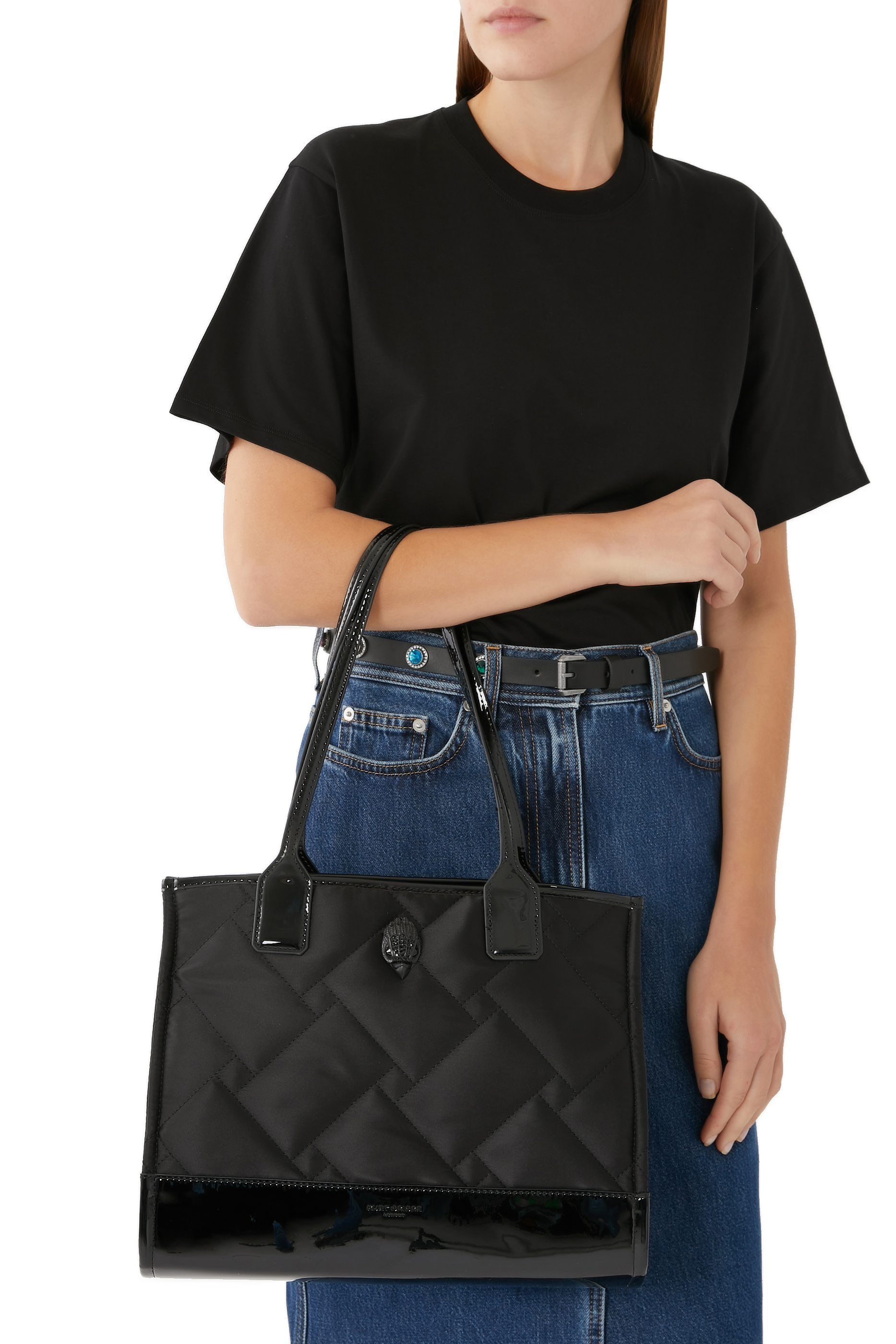 Small Square Recycled Nylon Tote Bag