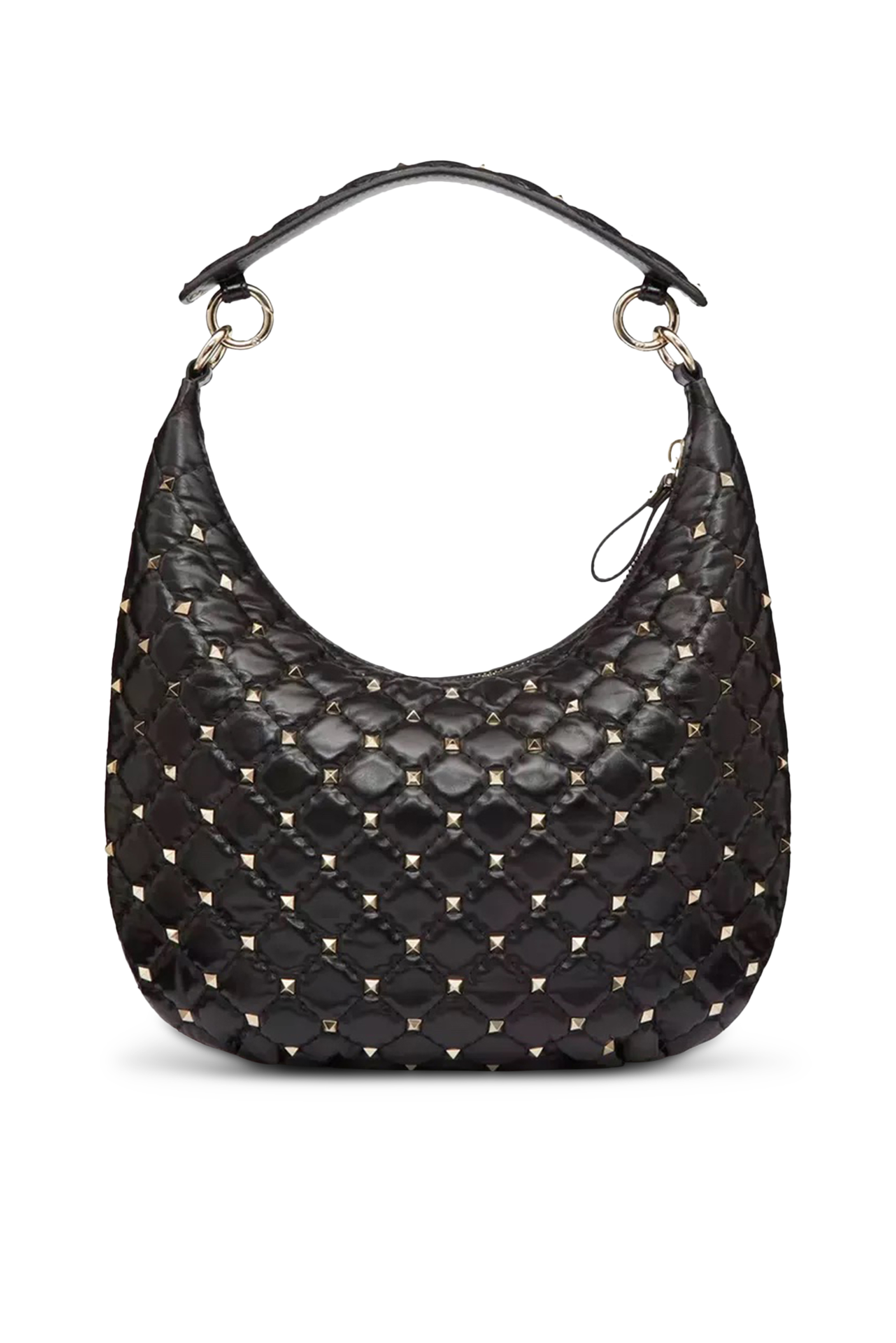 Rockstud Spike Small Hobo Bag