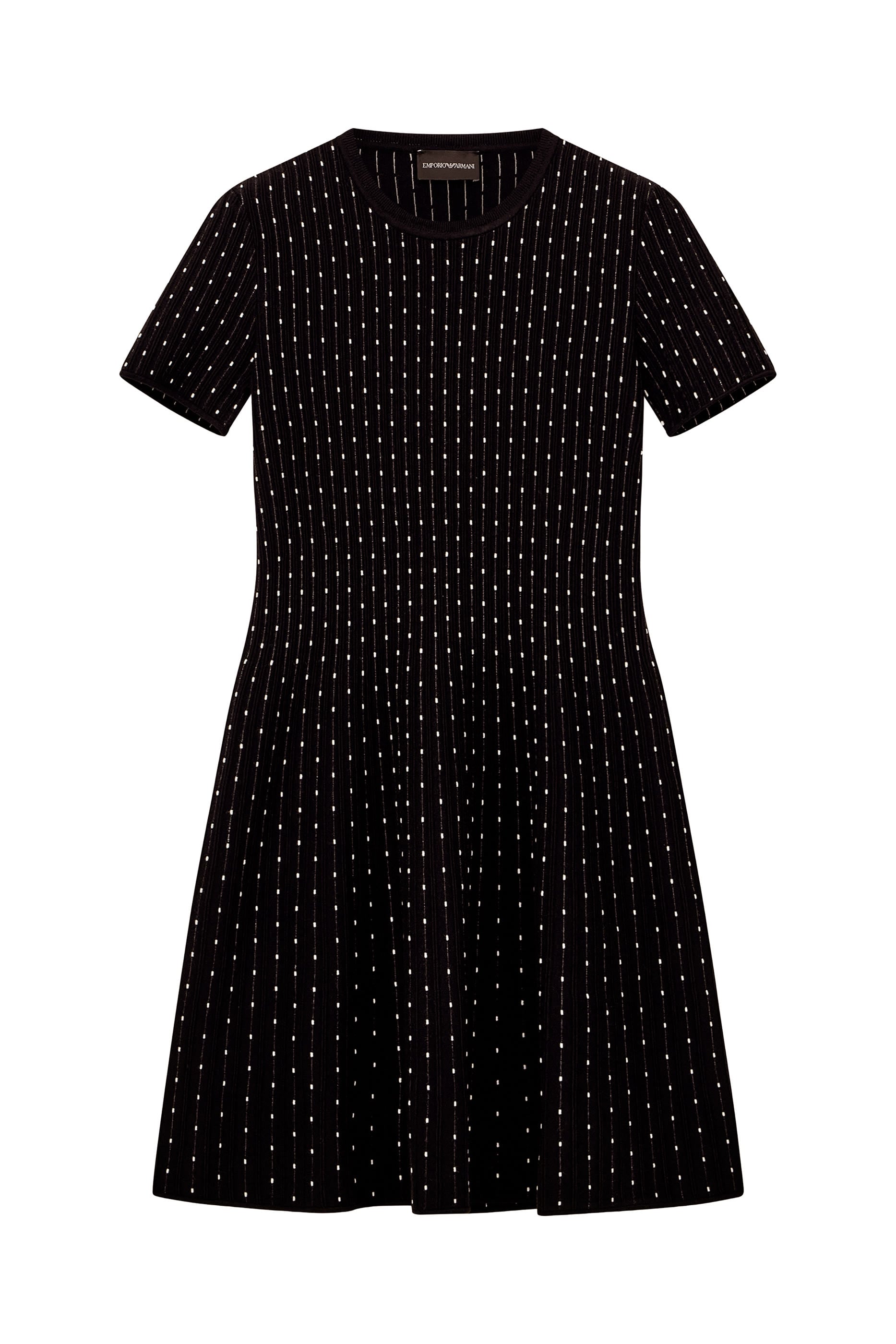 Dotted Stripes Knit Dress