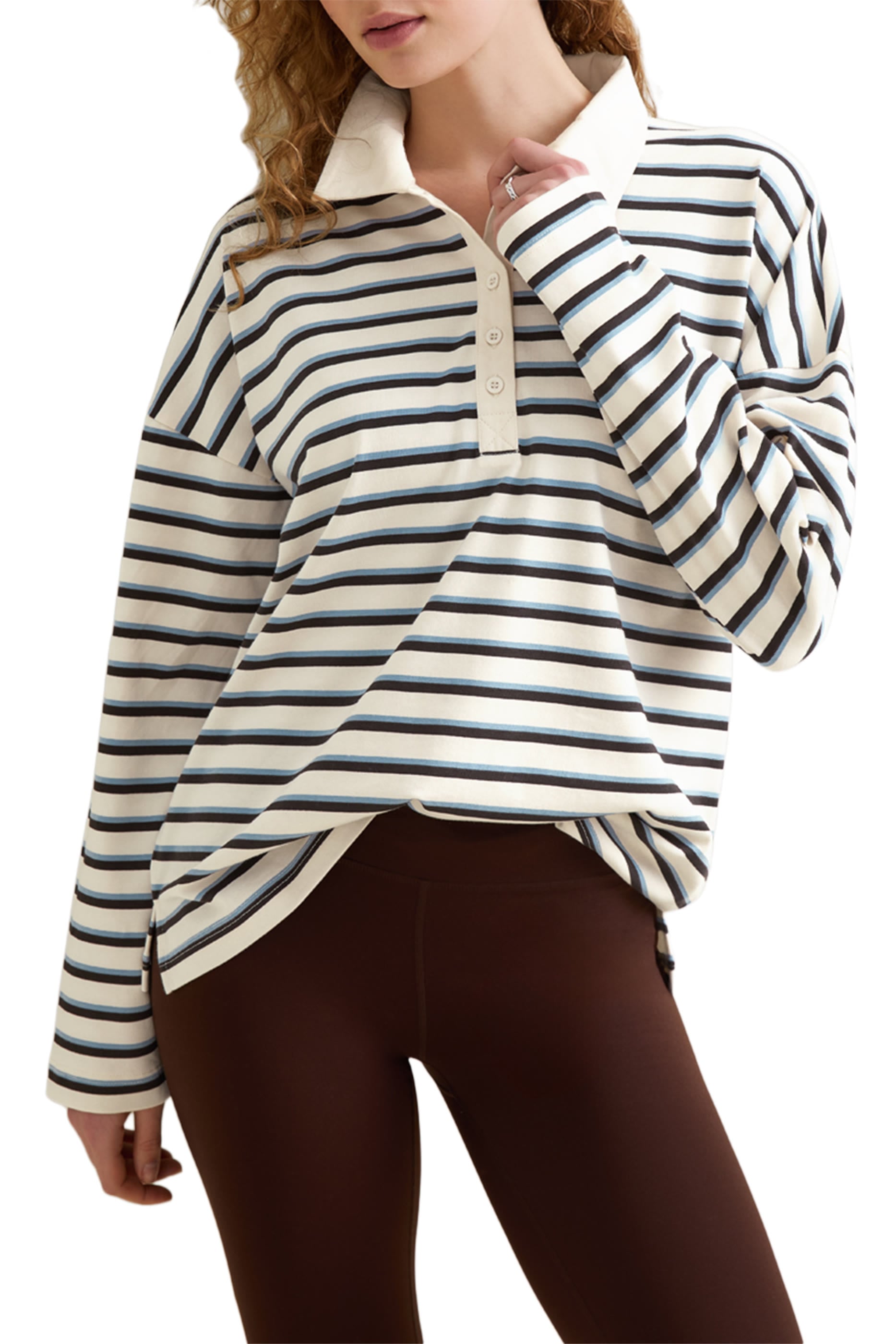 Rugby Striped Polo Shirt