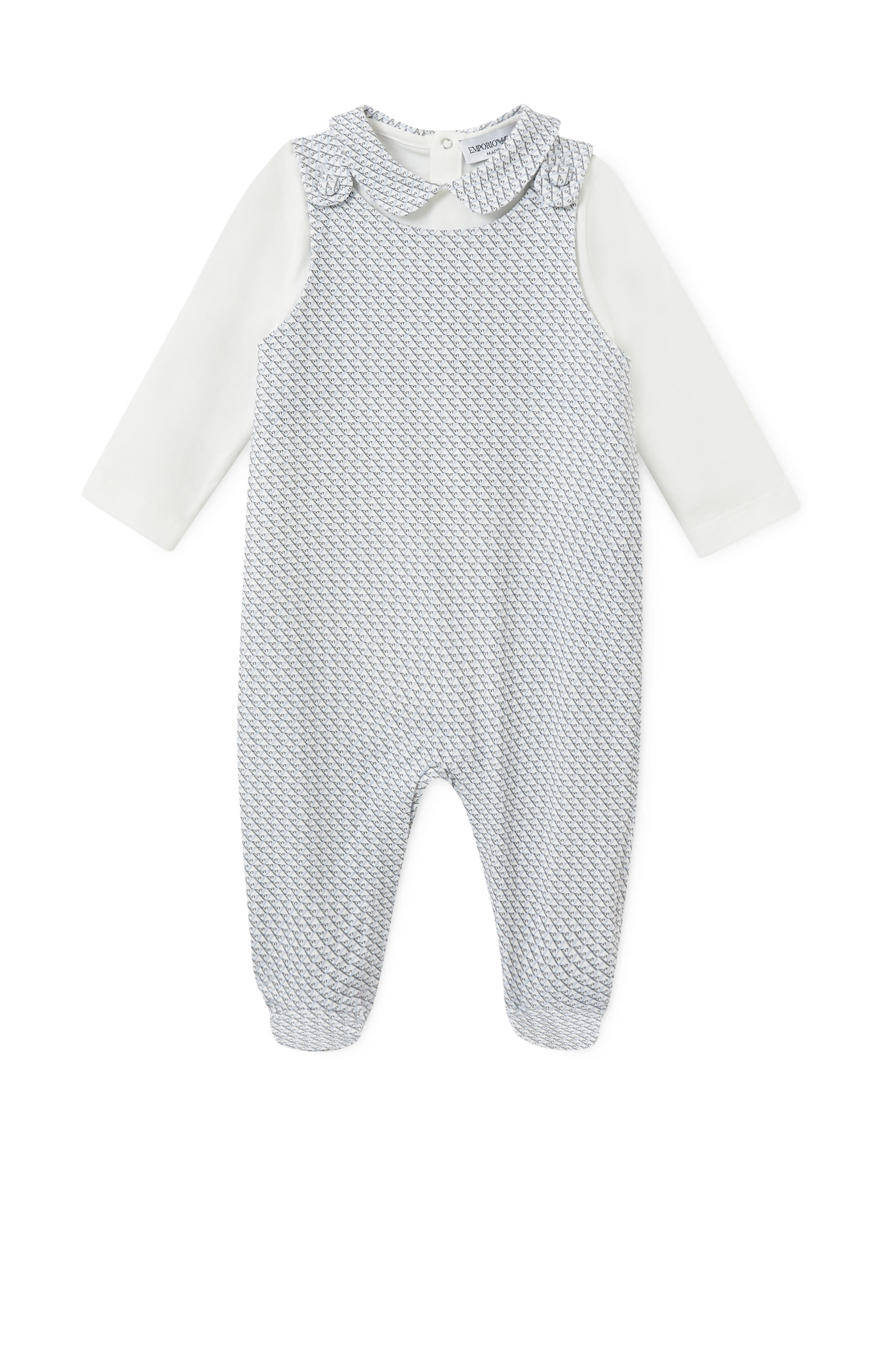 Navy Micro Eagle Jumpsuit & Dungarees Set