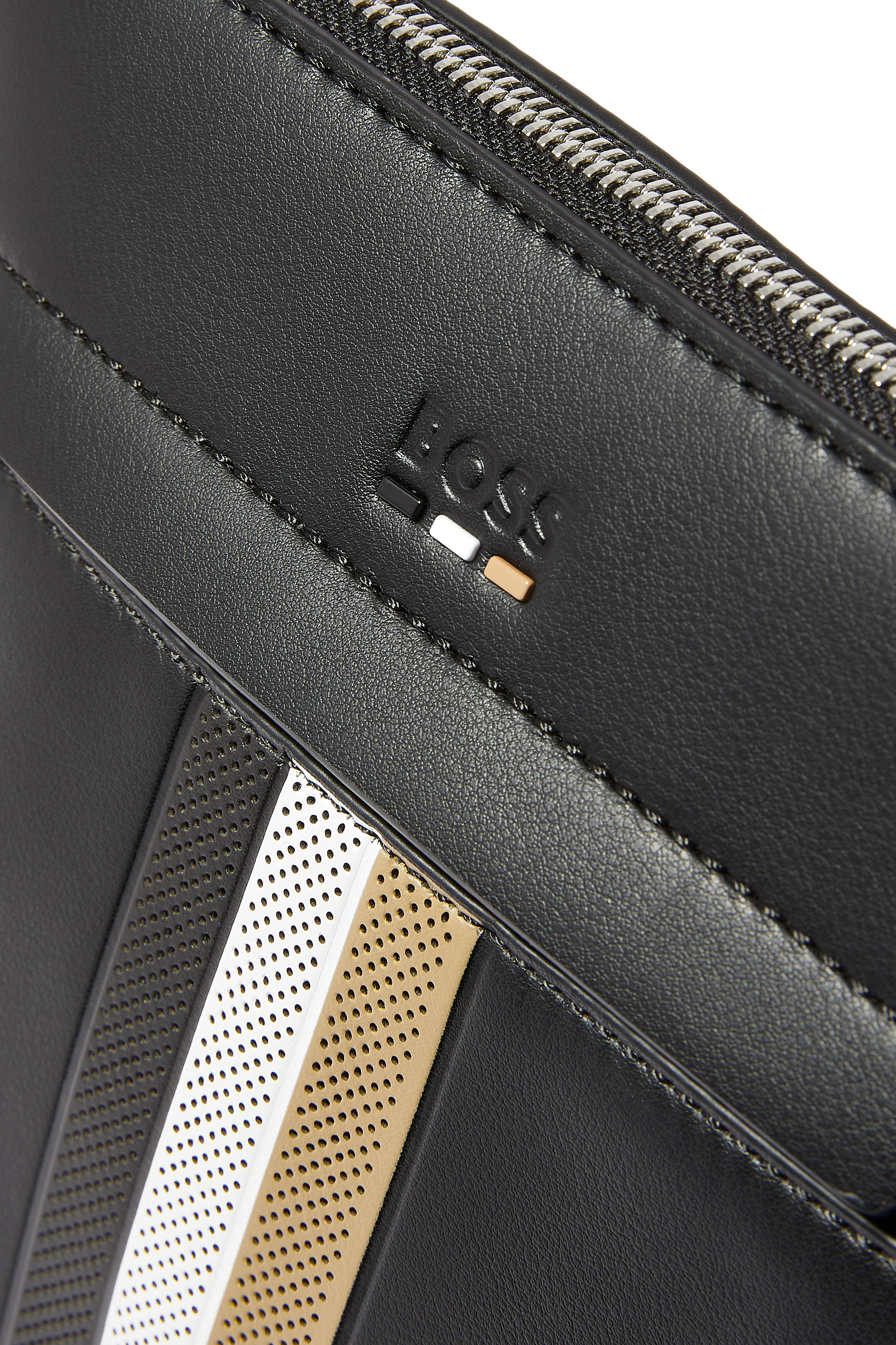 Striped Recycled Nylon Envelope Bag