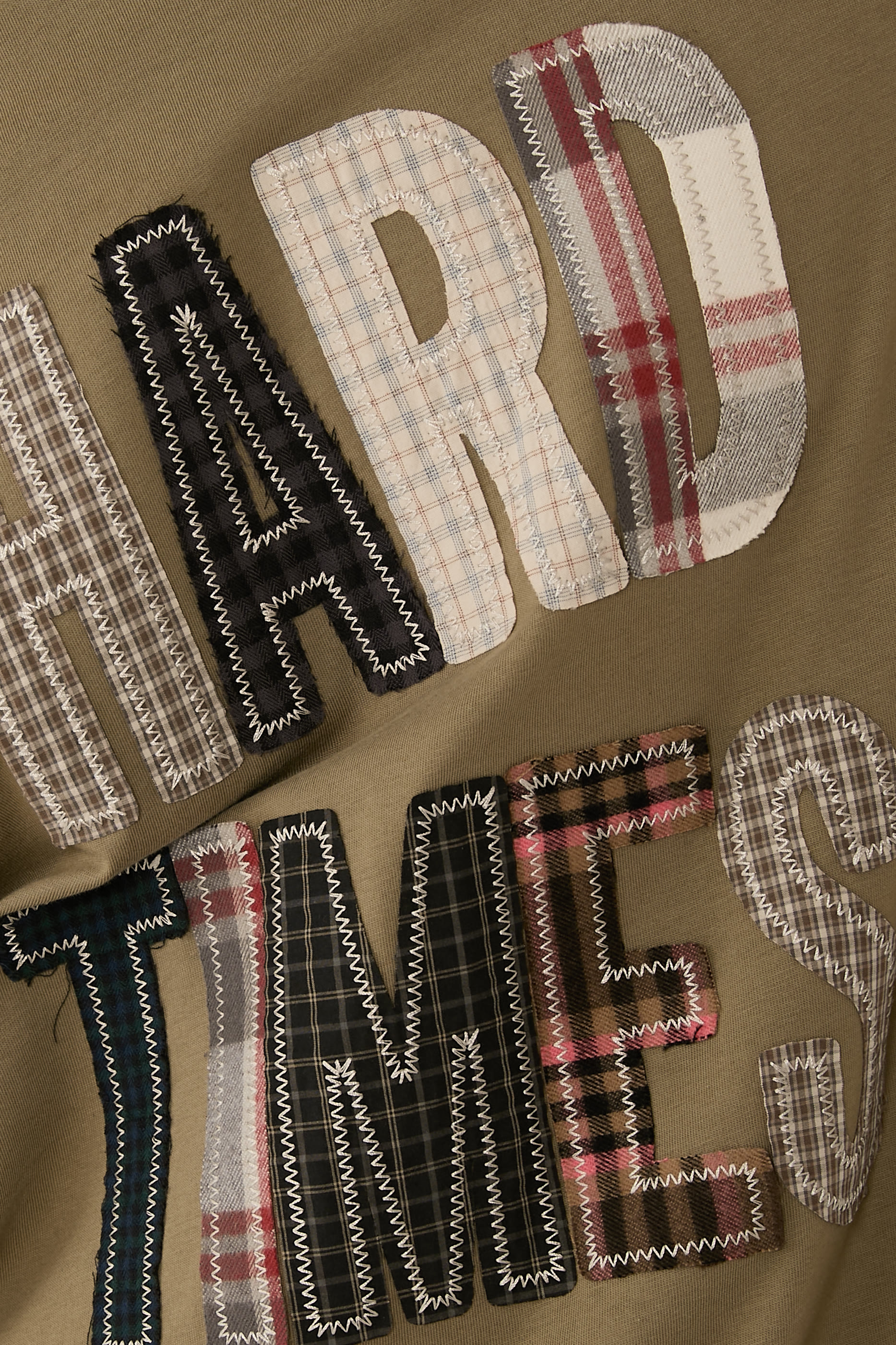 Hard Times Embroidered Organic Cotton Jersey T-Shirt