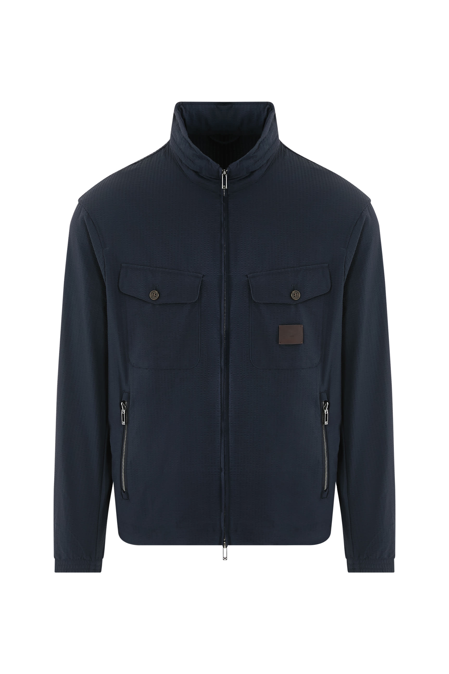 Nylon Seersucker Blouson