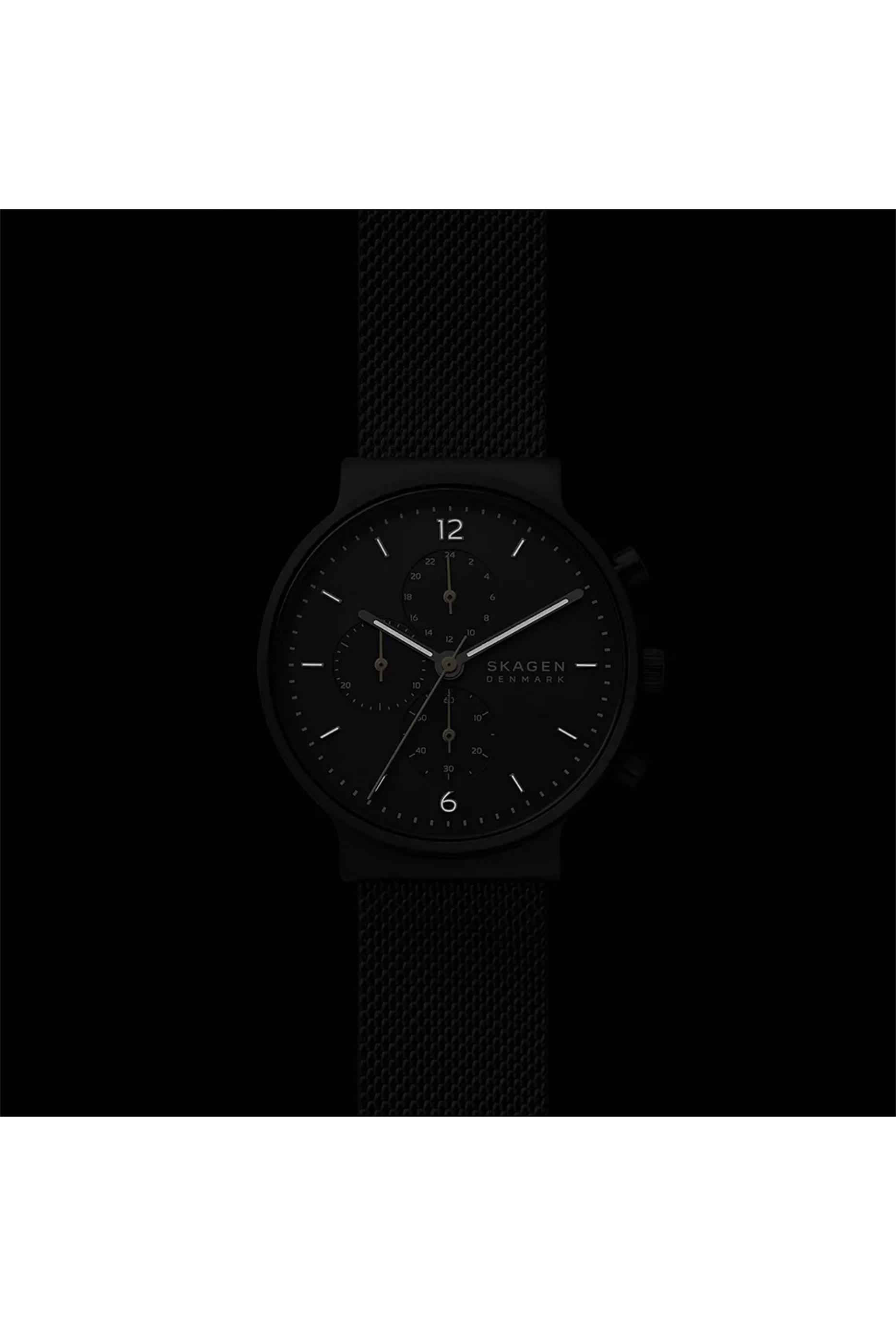 Ancher Chronograph Stainless Steel Mesh Watch