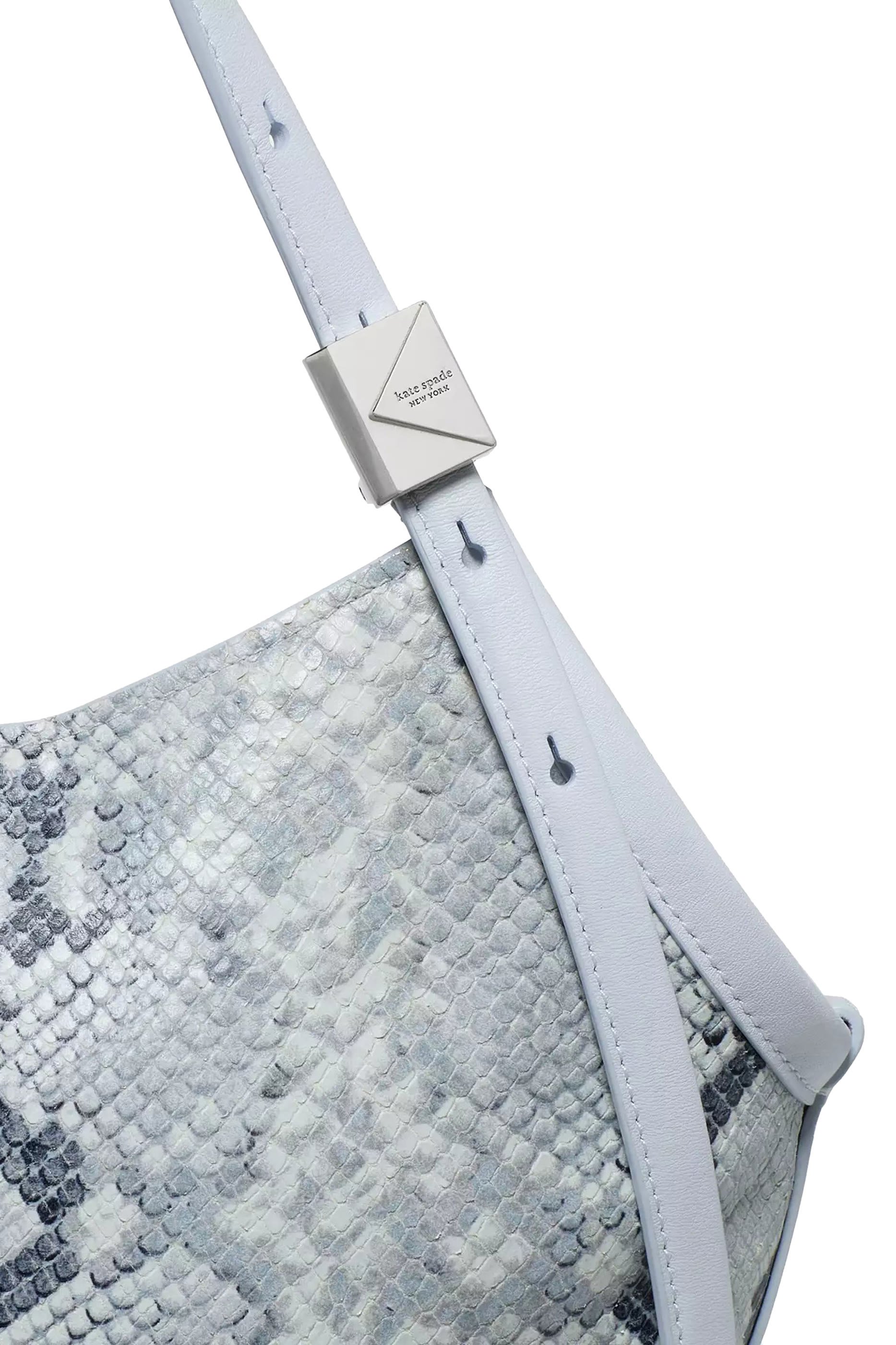 Deco Snake Embossed Small Tulip Tote Bag 